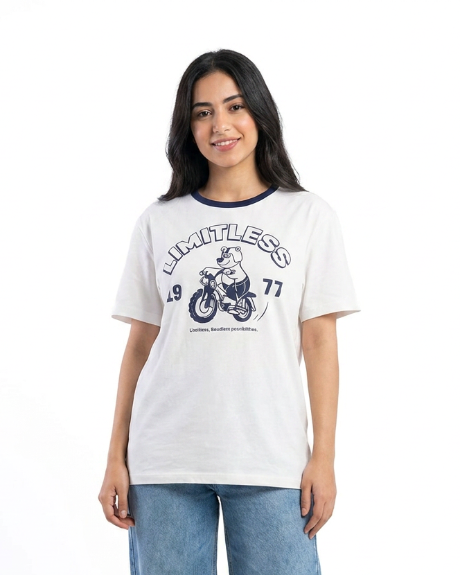 Women Printed Half Sleeves T-Shirt