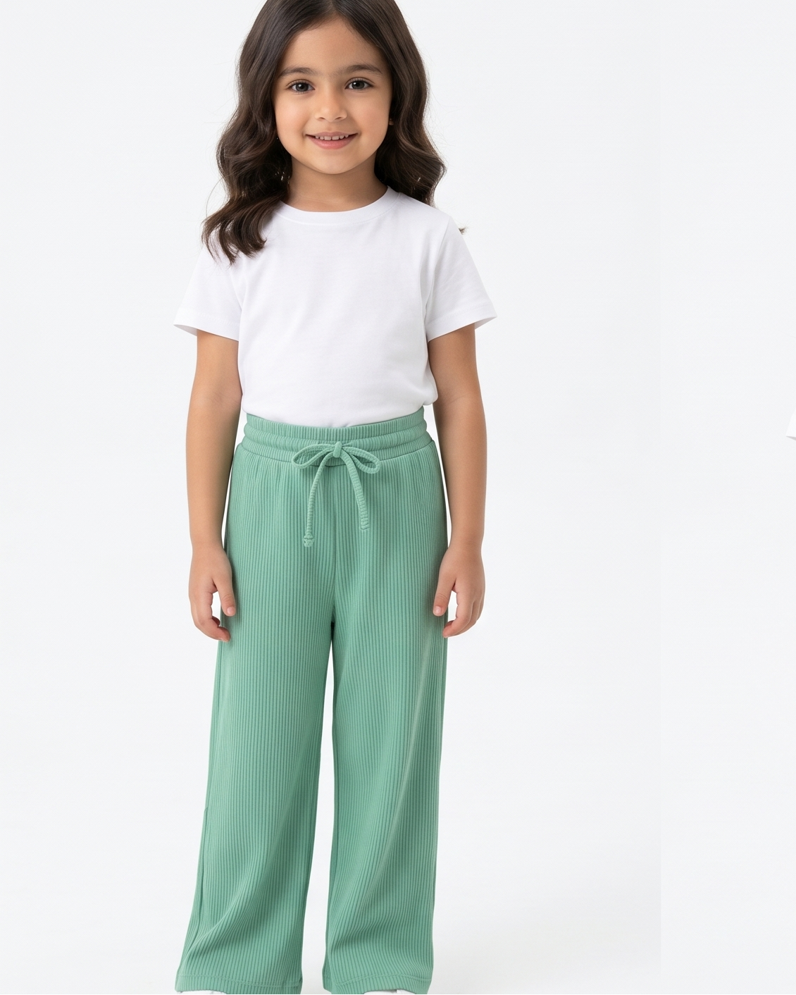 Girls Wide Leg Casual Pant