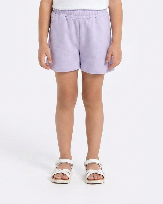 Girls Plain Summer Melton Short