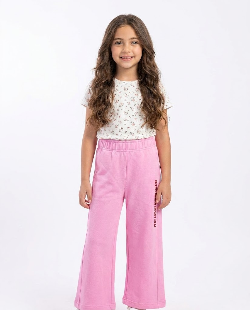 Girls Printed Wide Leg Pant