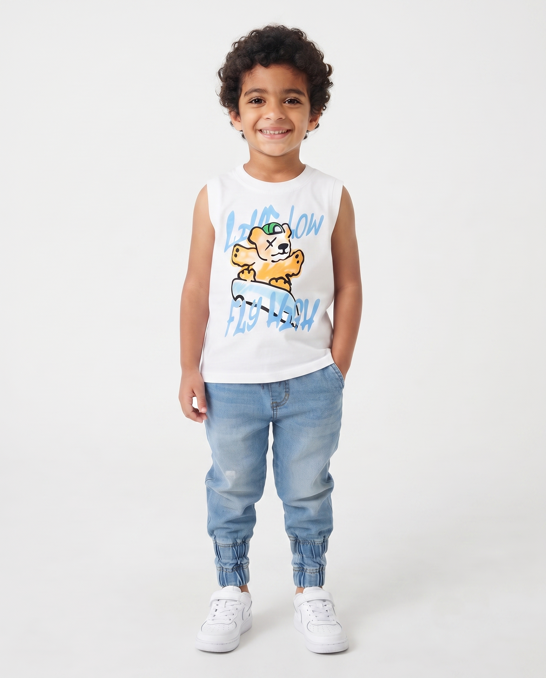 Boys Printed Fly Cut T-shirt