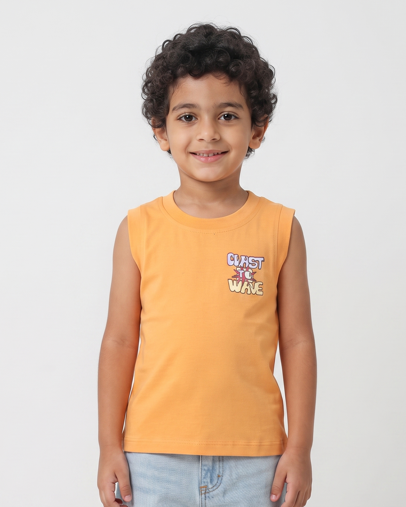 Boys Printed Wave Cut T-shirt