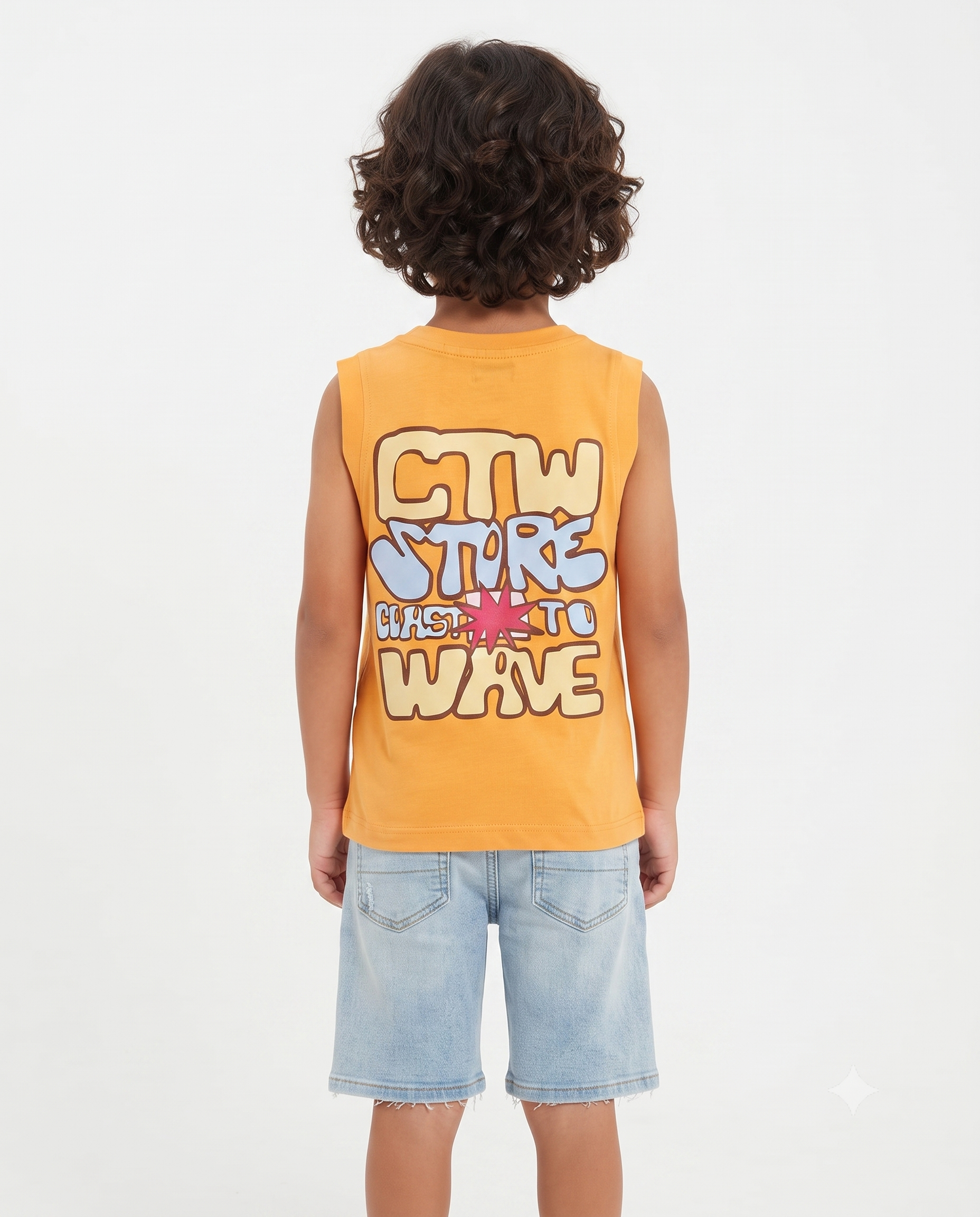 Boys Printed Wave Cut T-shirt
