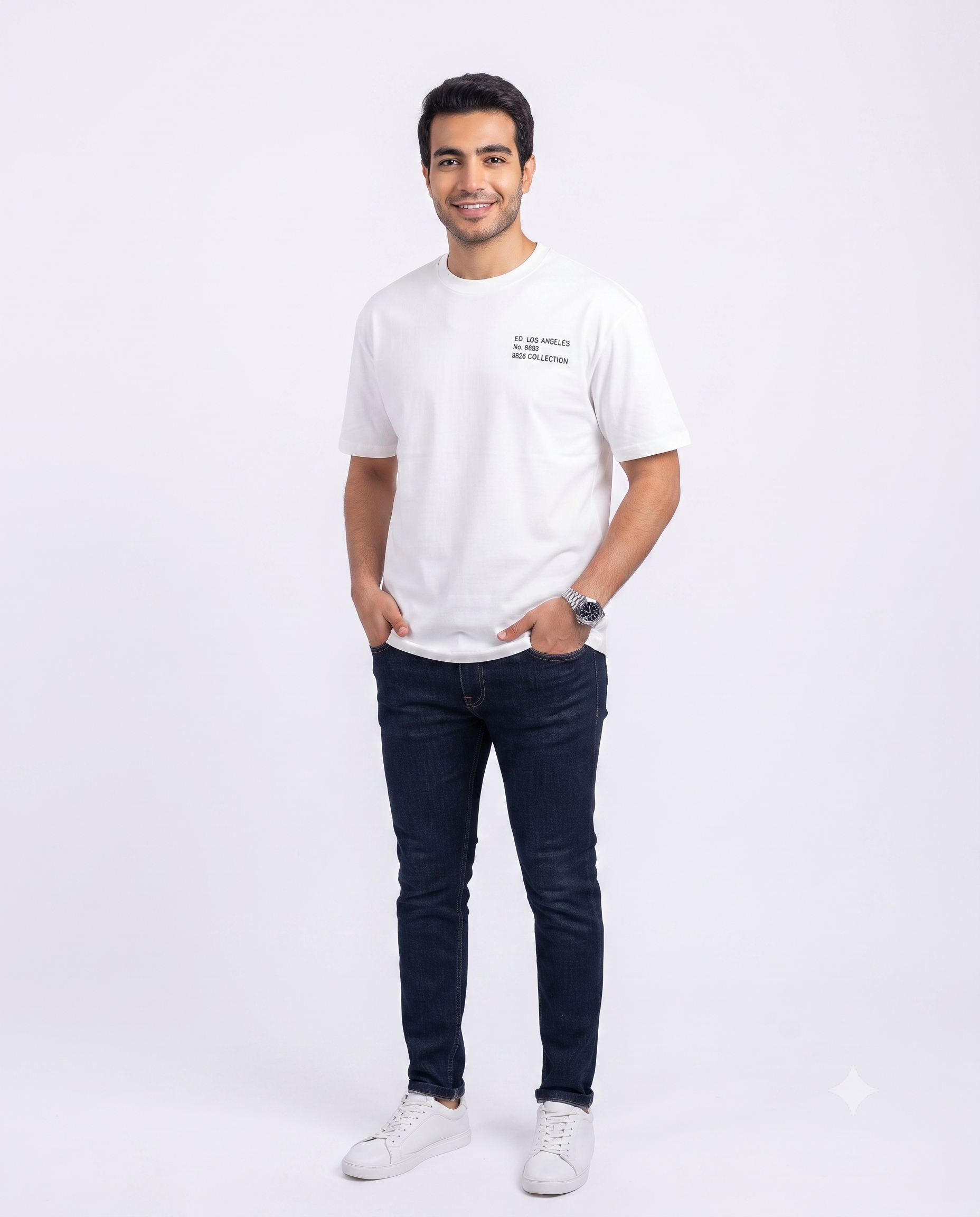 Men Printed Palm Half Sleeves T-shirt