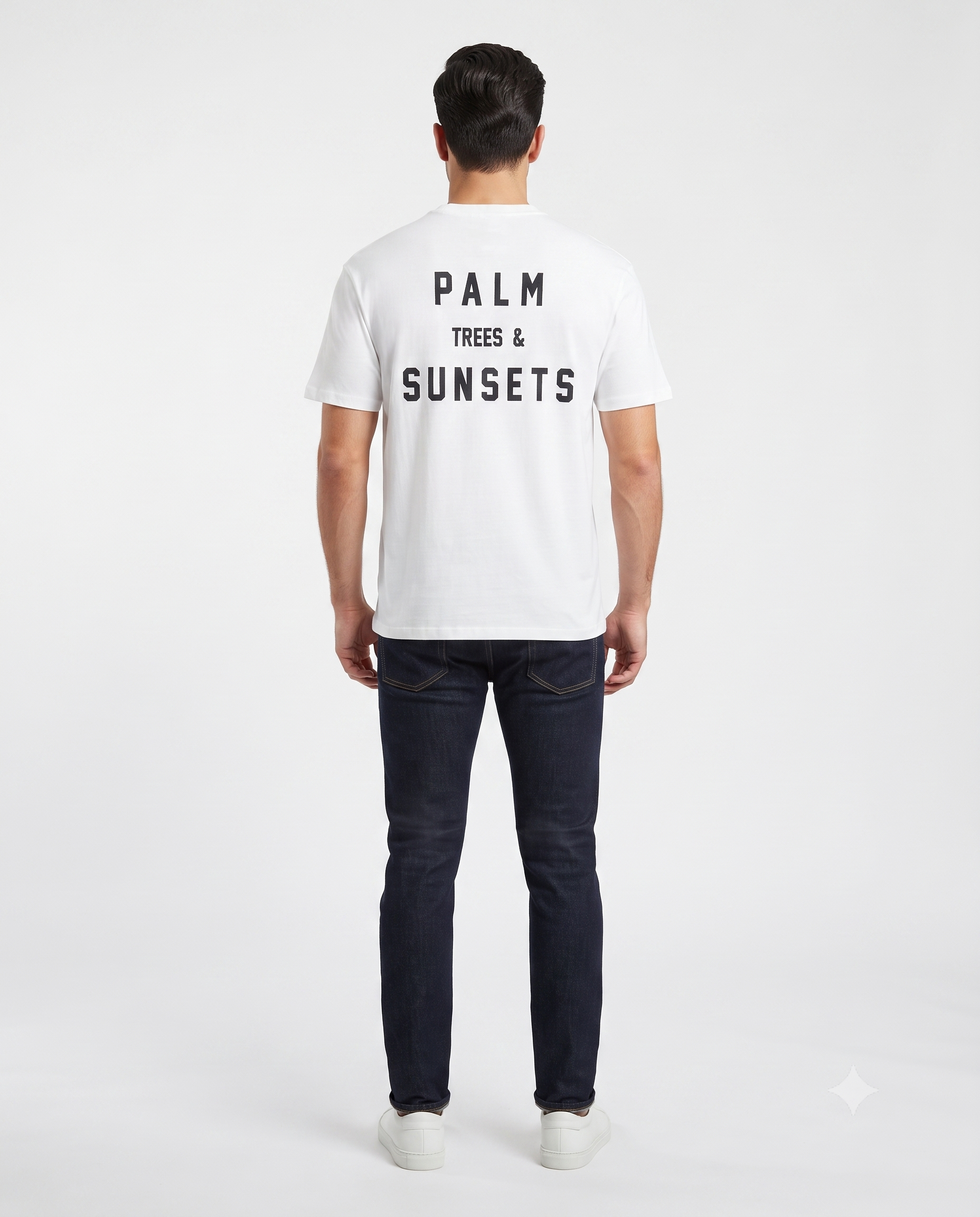 Men Printed Palm Half Sleeves T-shirt