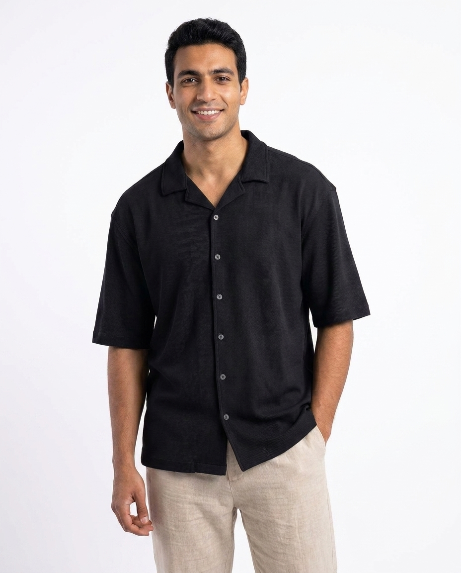 Men Tens Half Sleeves Shirt