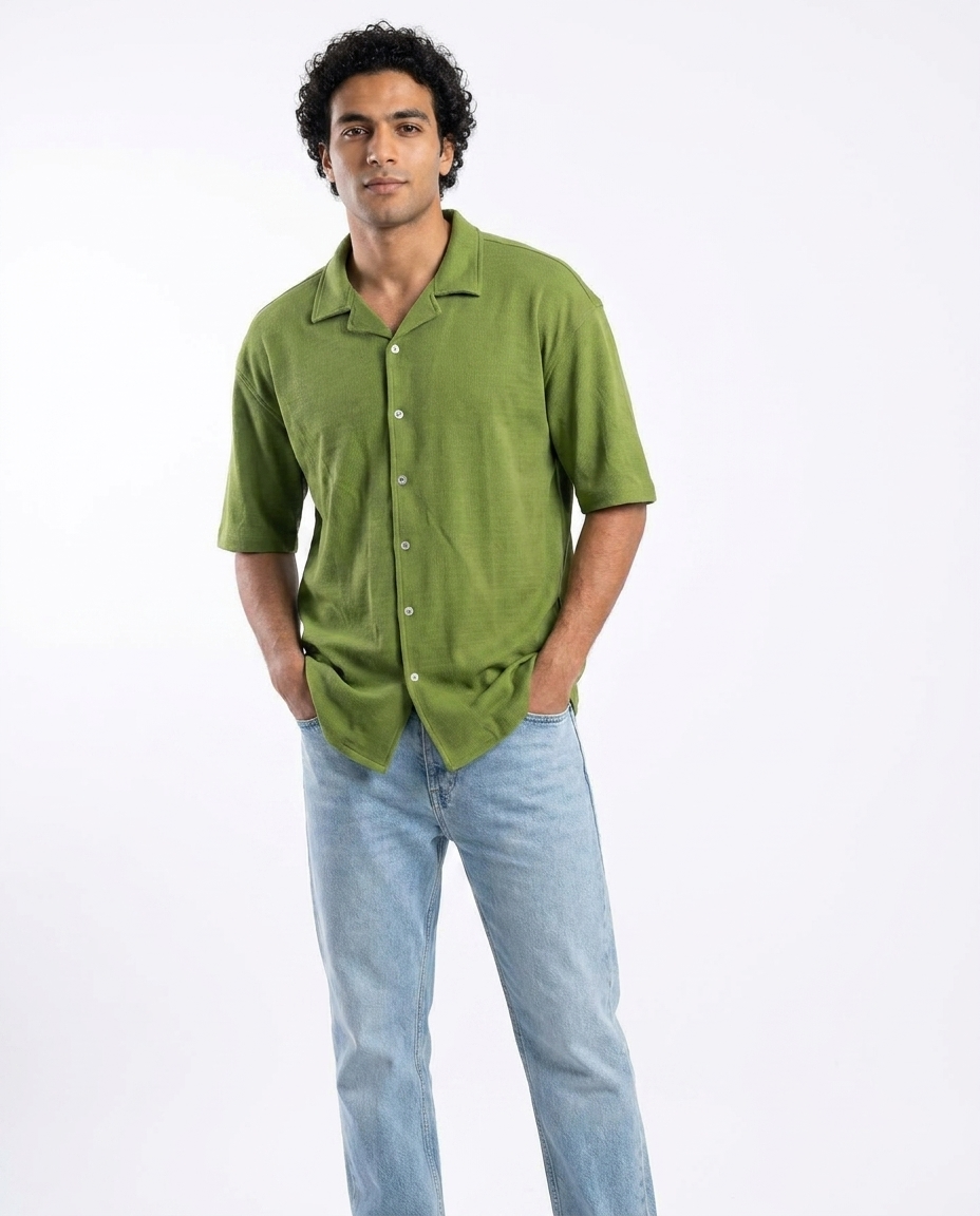 Men Tens Half Sleeves Shirt