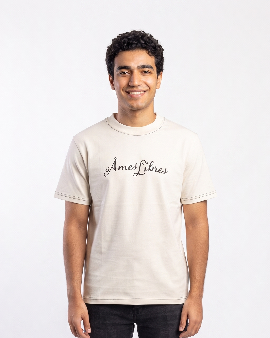 Men Printed Fried Half Sleeves T-Shirt