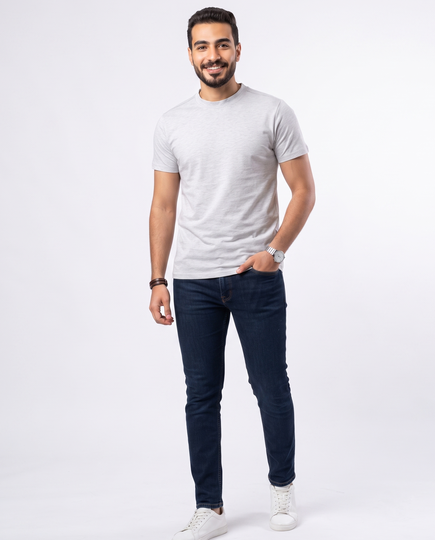 Women Plain Half Sleeves T-shirt