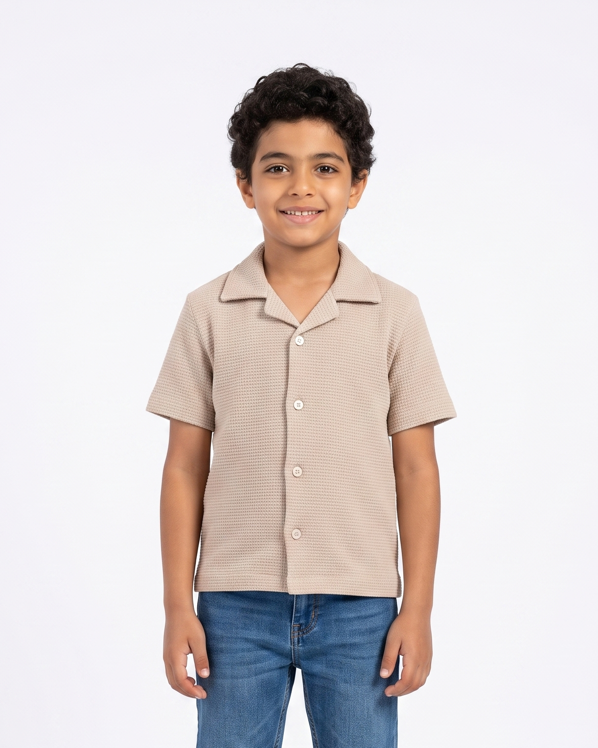 Boys Stripped Half Sleeves Casual Tennis Shirt