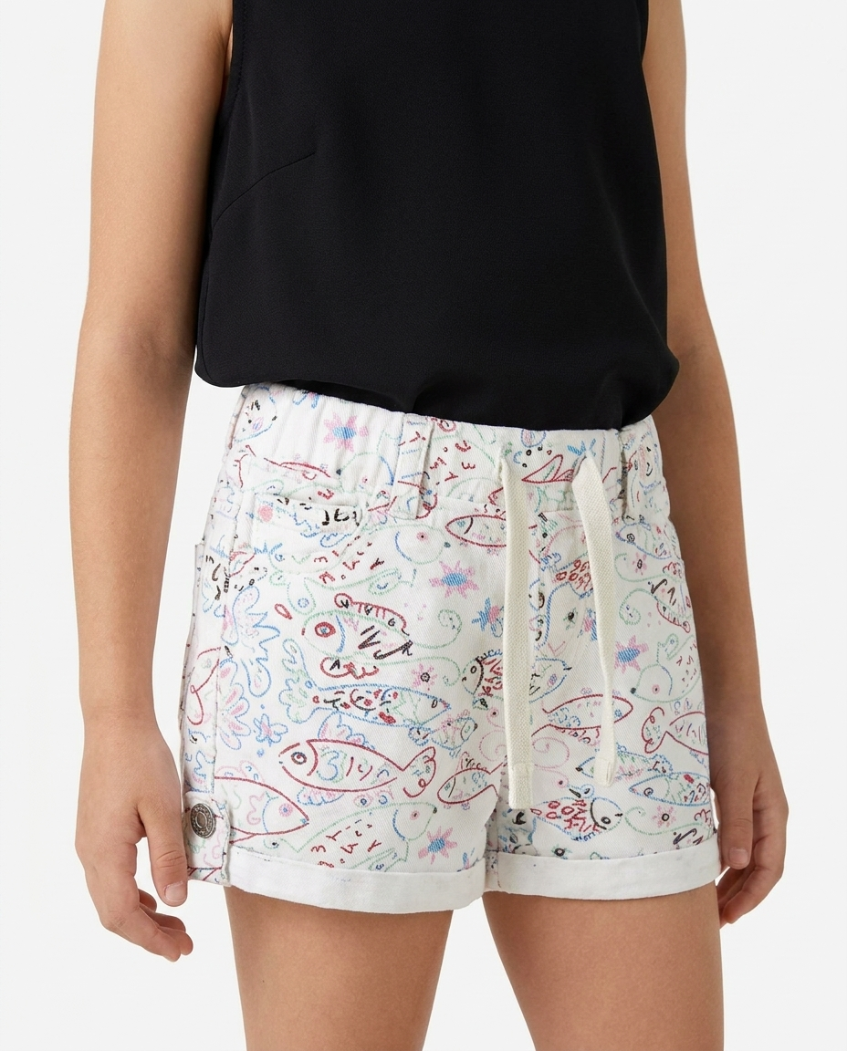 Girls Gabardine Short