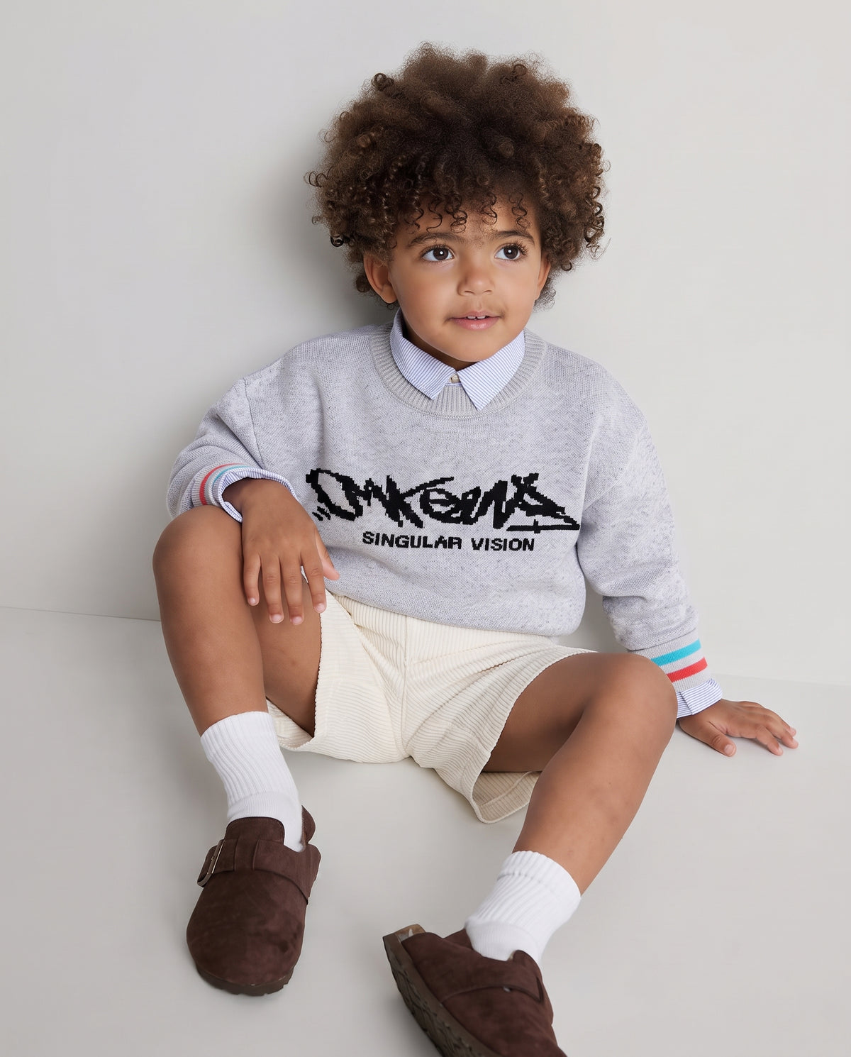 Boys Jaqured Round neck Pullover