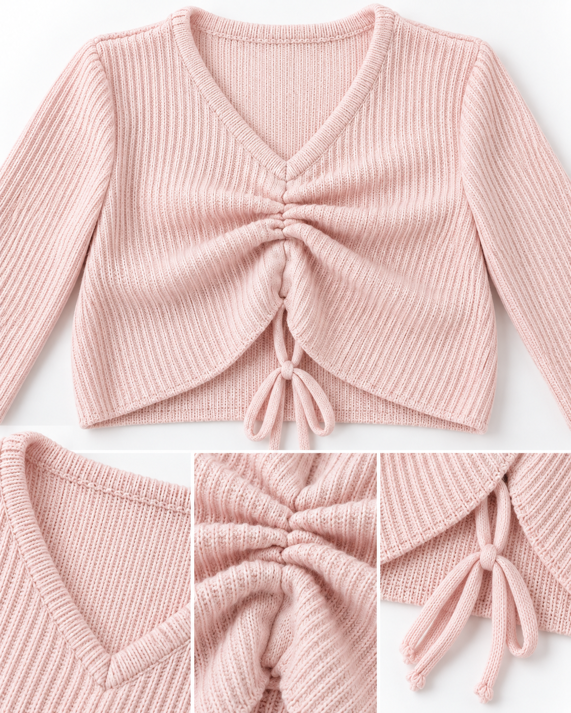 Girls Plain Pullover Round Neck