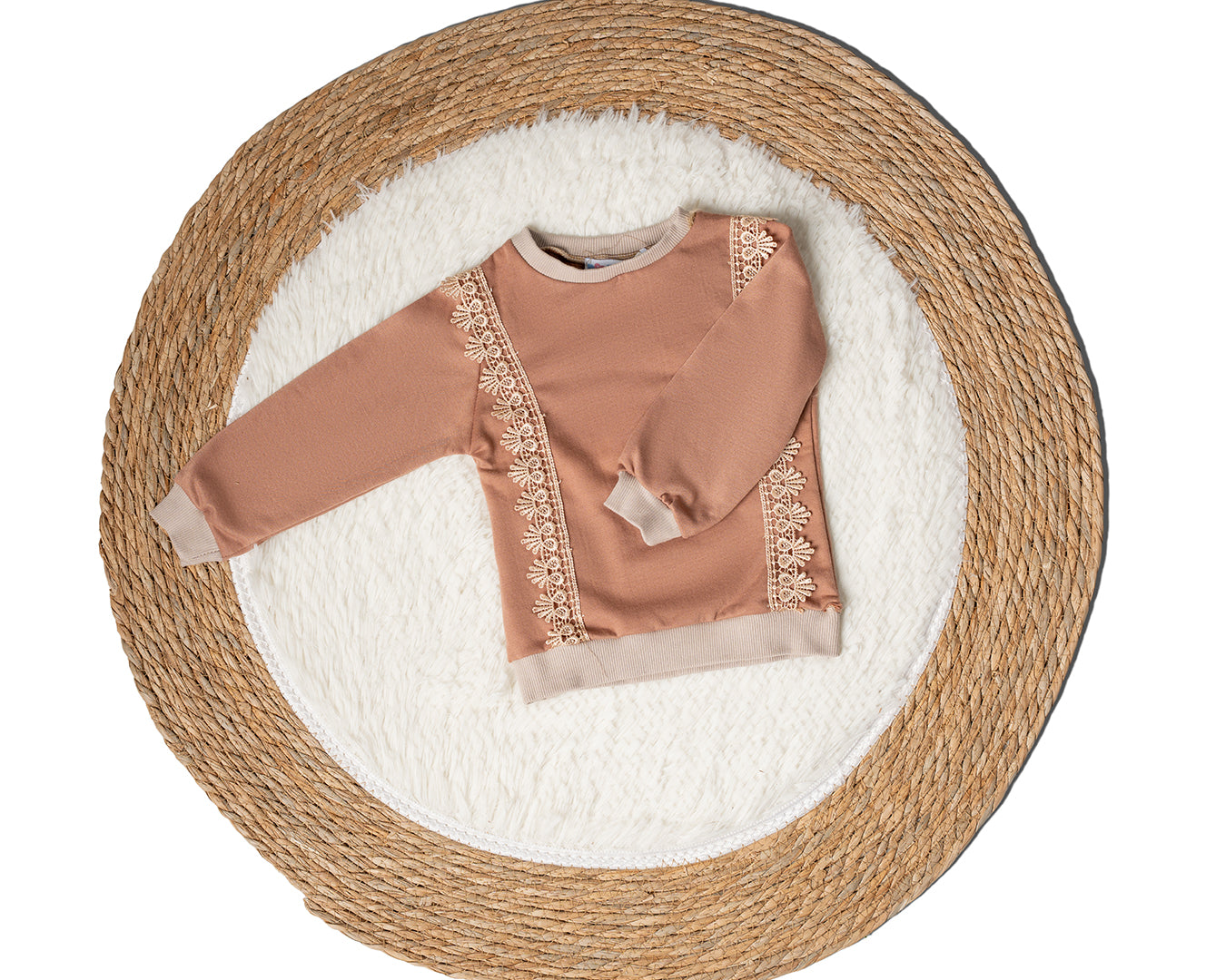 Baby Girl Plain Long Sleeves Sweatshirt