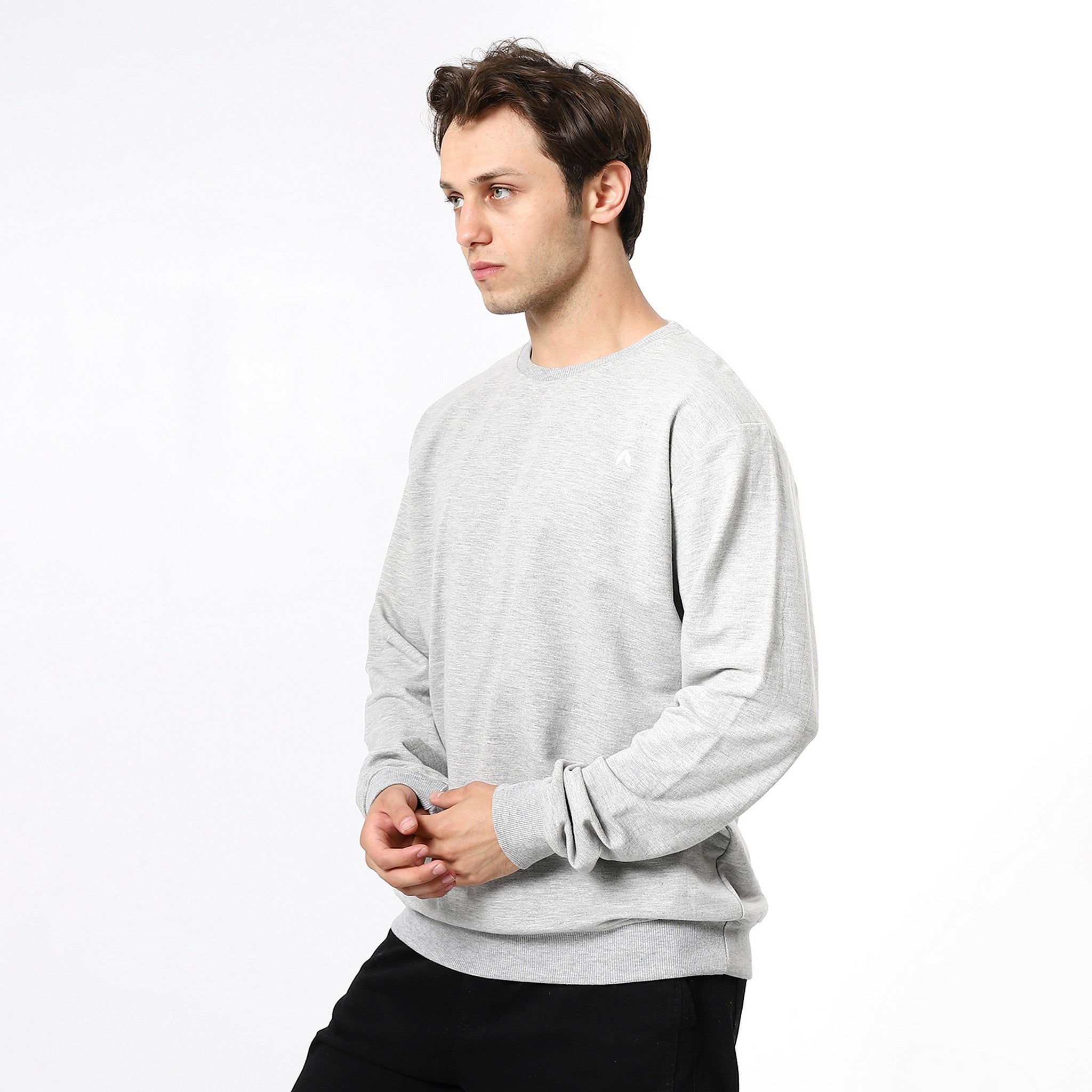 Basic Heather Cloud Grey Sweatshirt