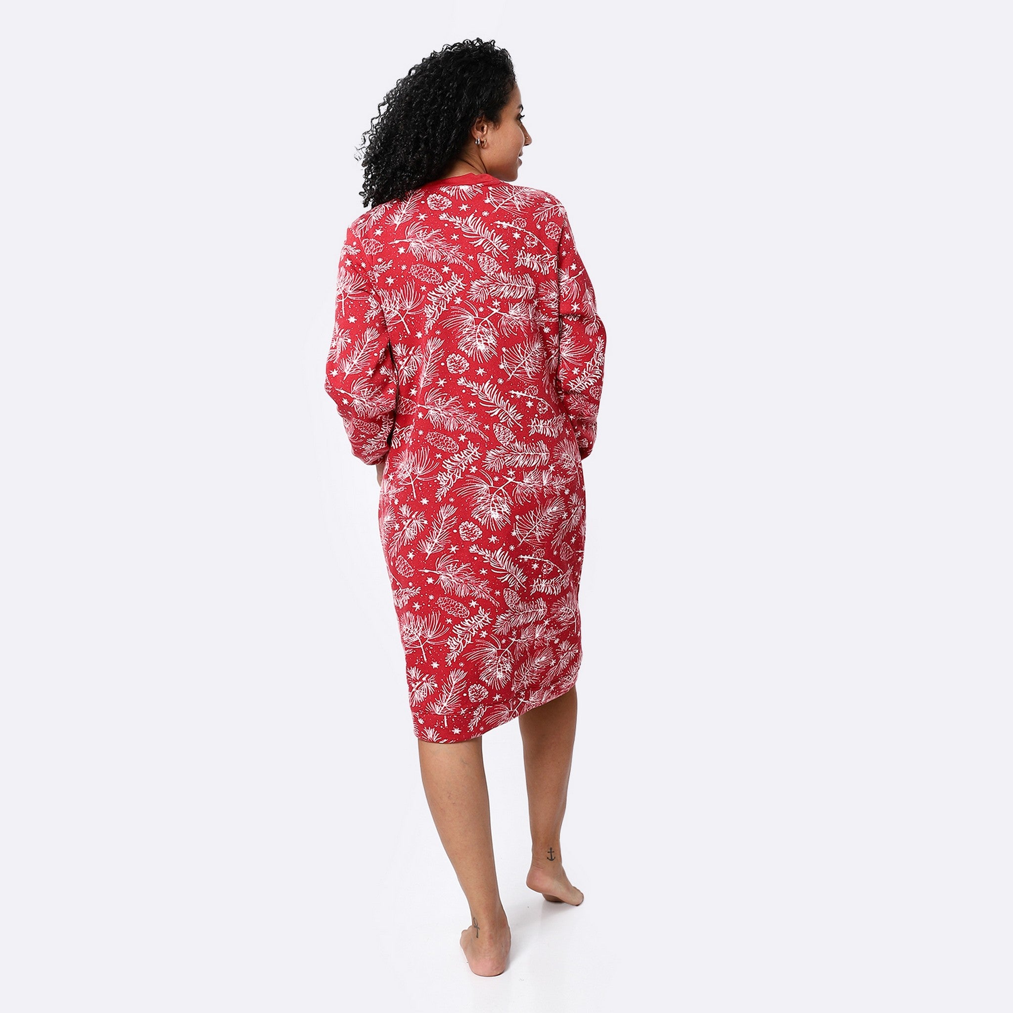 Christmas Vibes Red Orange Sleepshirt