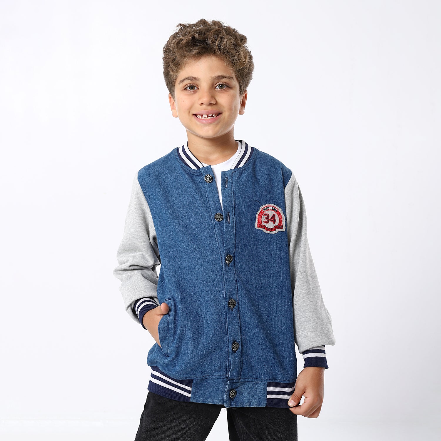 Boys button-up Blue Jacket