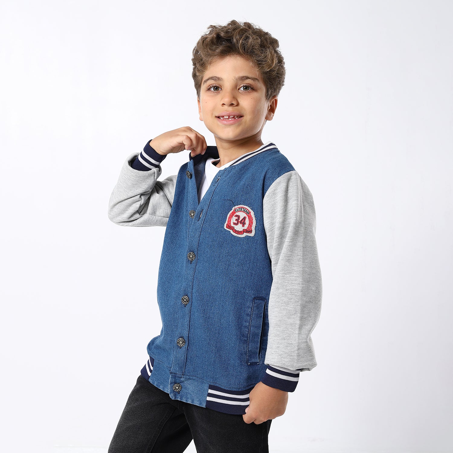 Boys button-up Blue Jacket