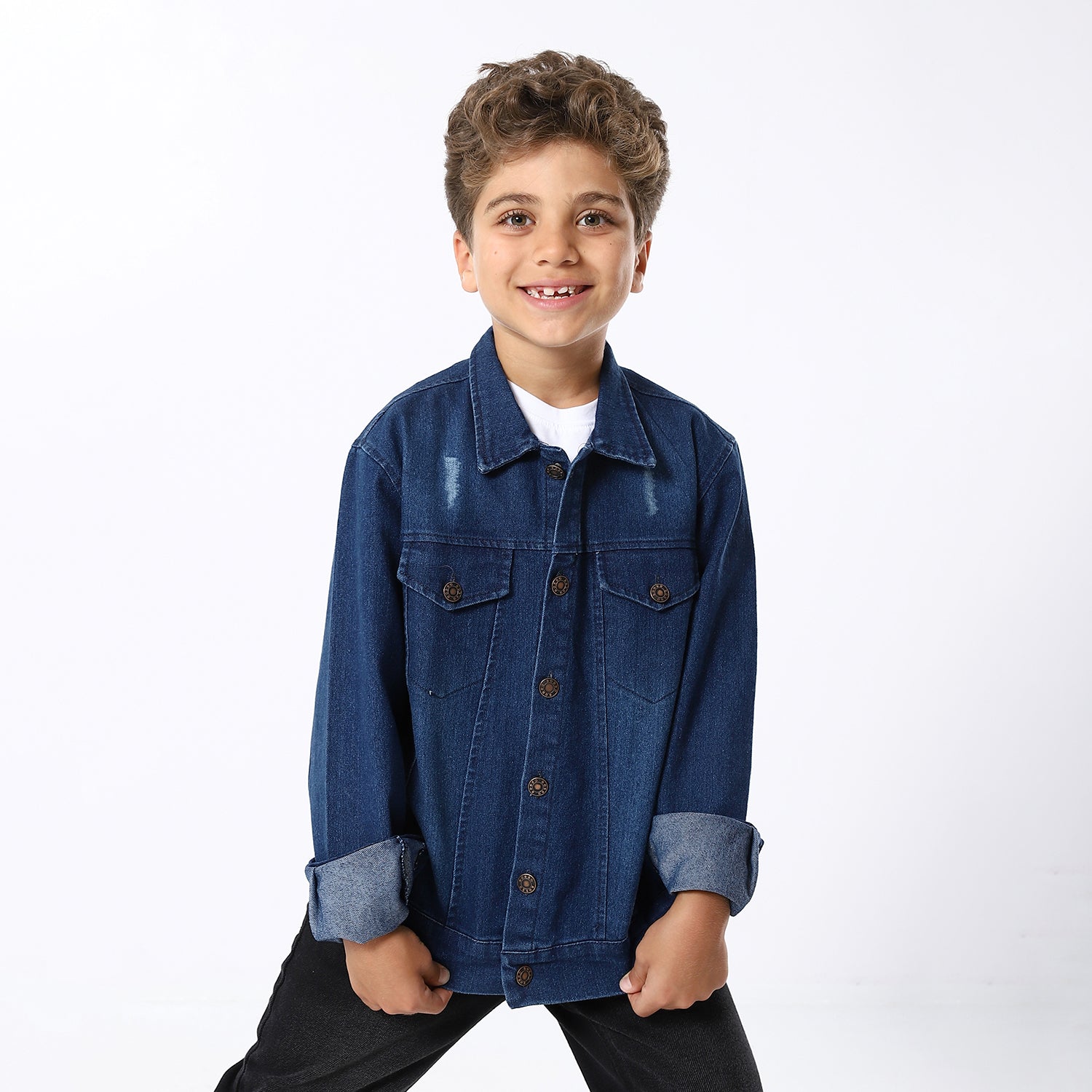 Boys Dark Blue Jeans Jacket