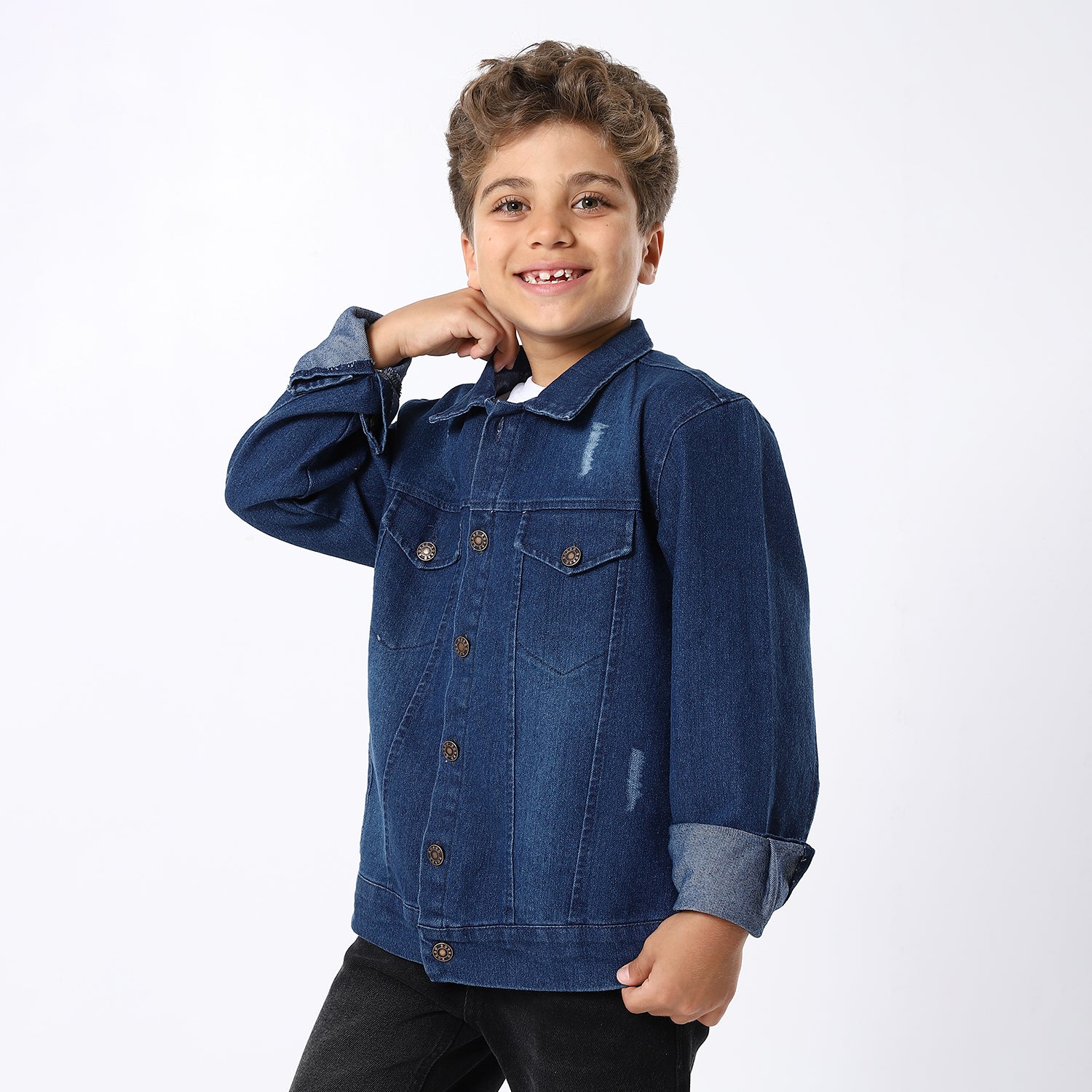 Boys Dark Blue Jeans Jacket