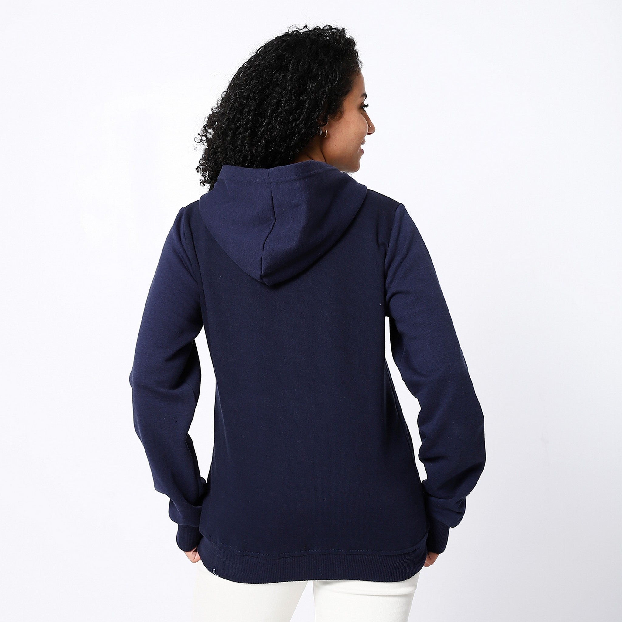 Plain Navy Blue Active Sweatshirt