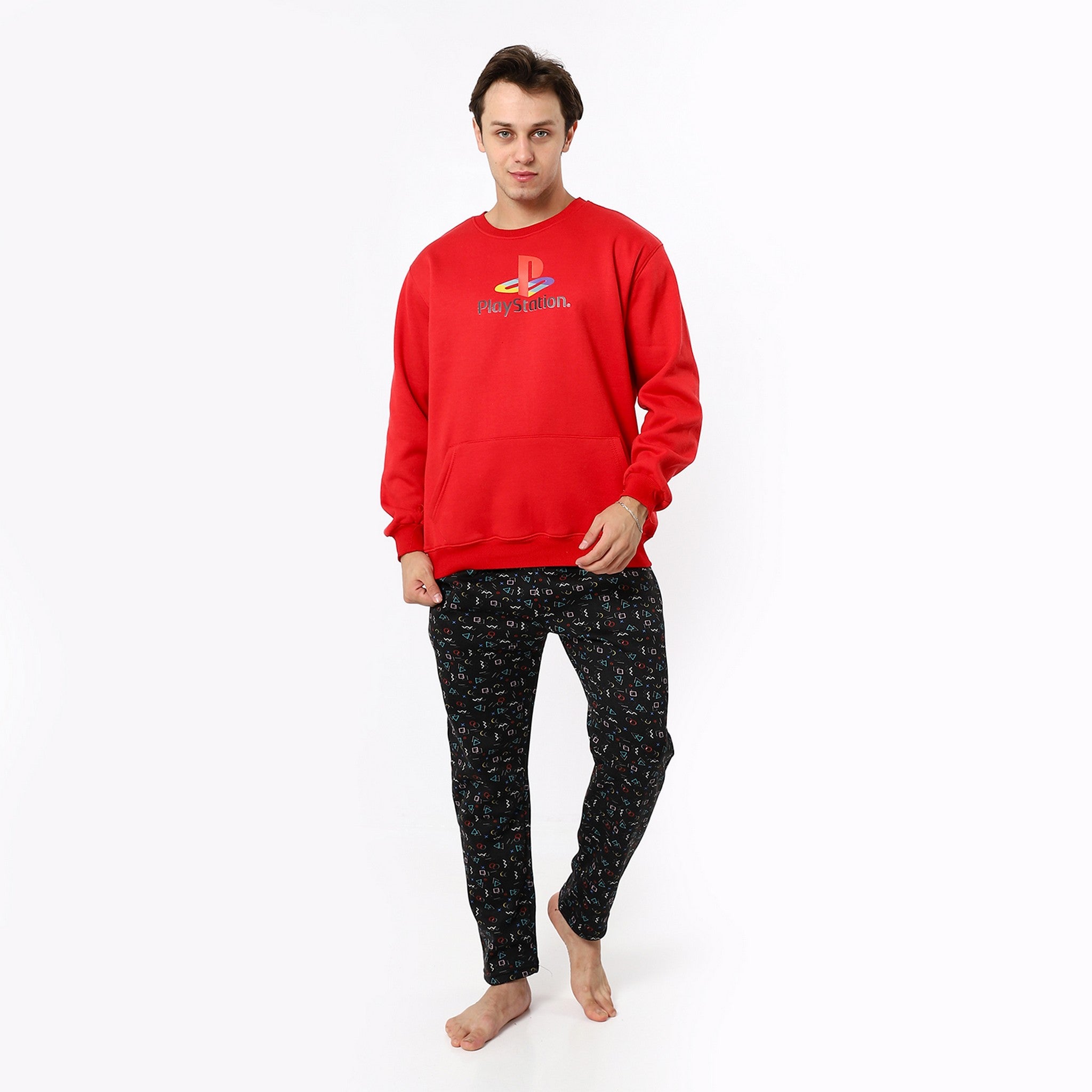 Playstation Print Red Top and Pants Pajama