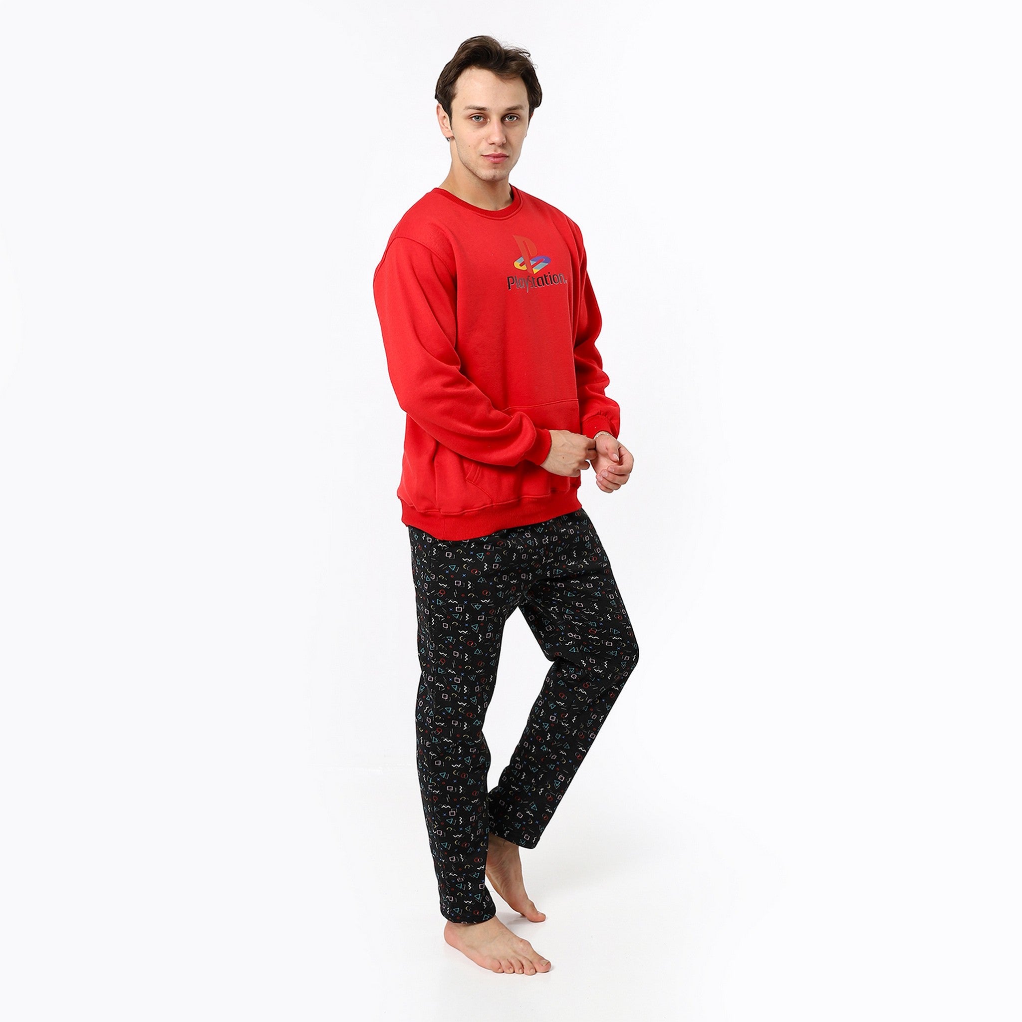 Playstation Print Red Top and Pants Pajama