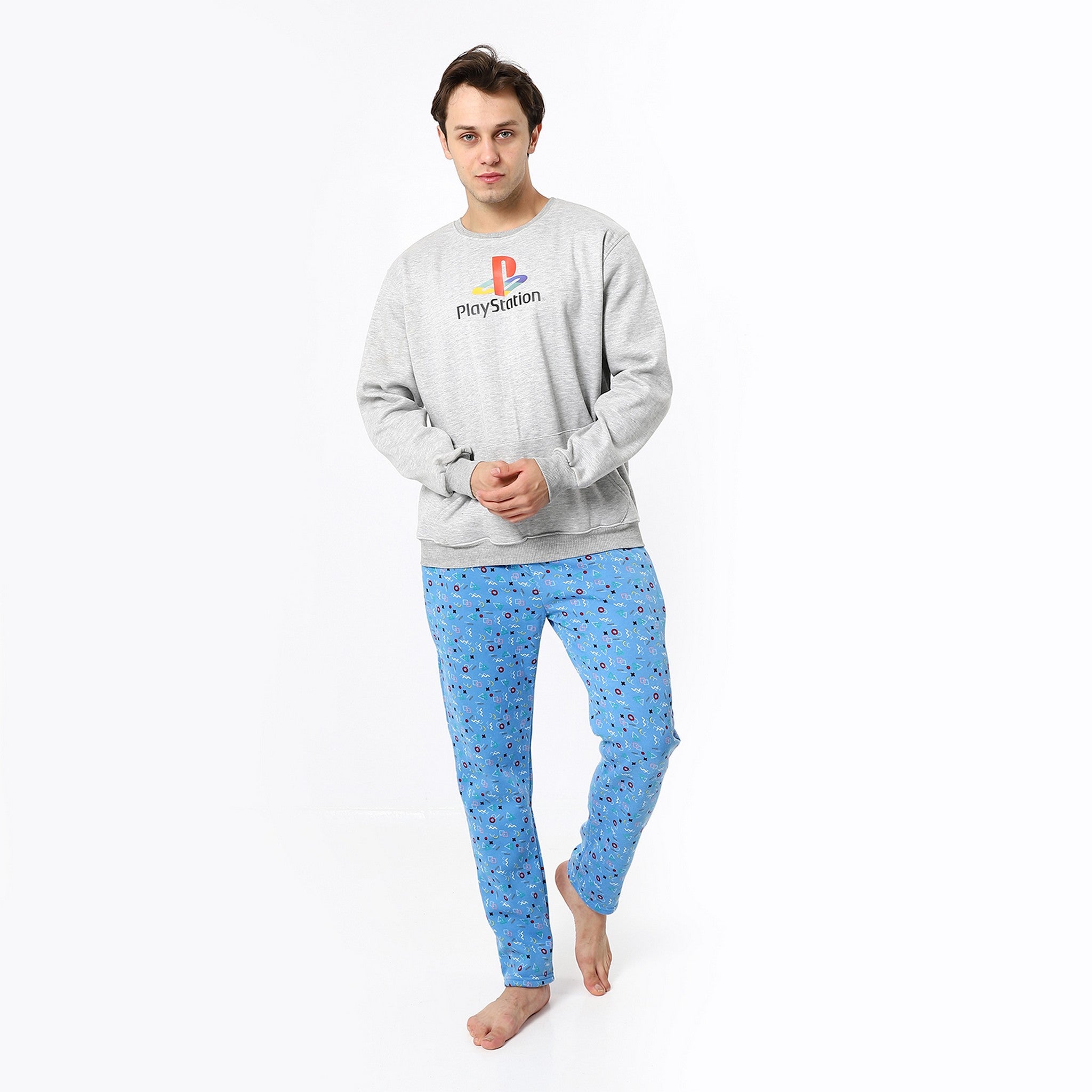 Playstation Print Grey Top and Pants Pajama