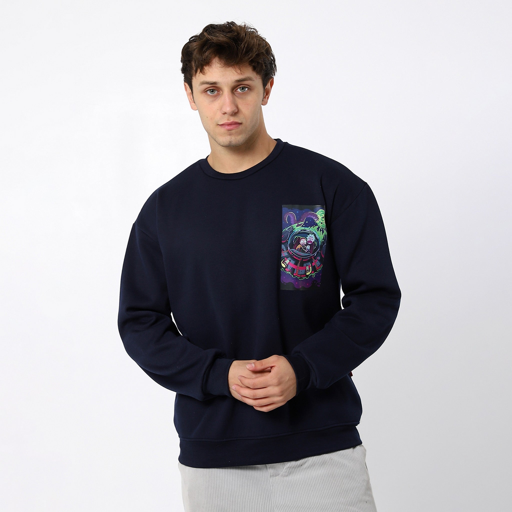 Rick and Morty Navy Sweatshirt