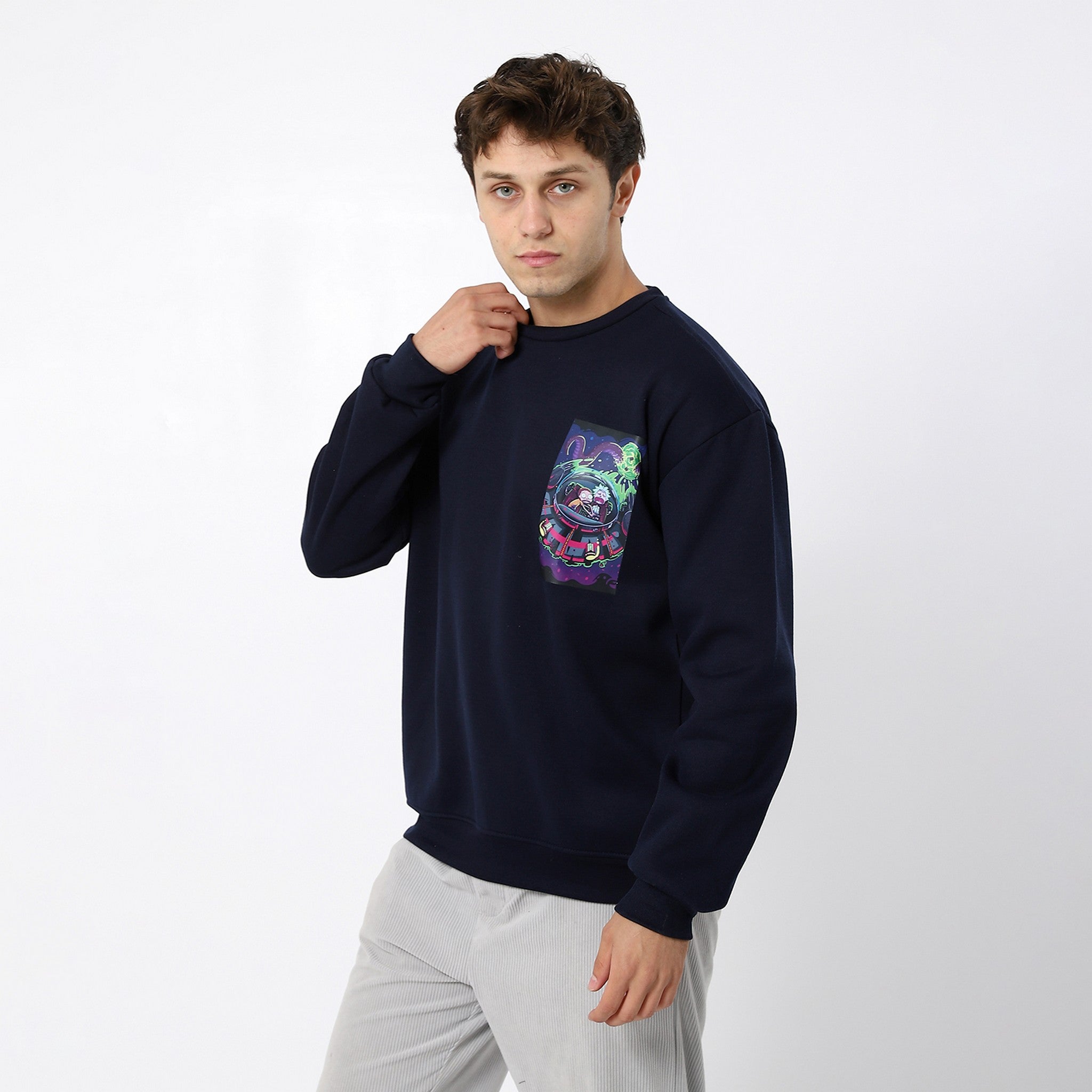 Rick and Morty Navy Sweatshirt