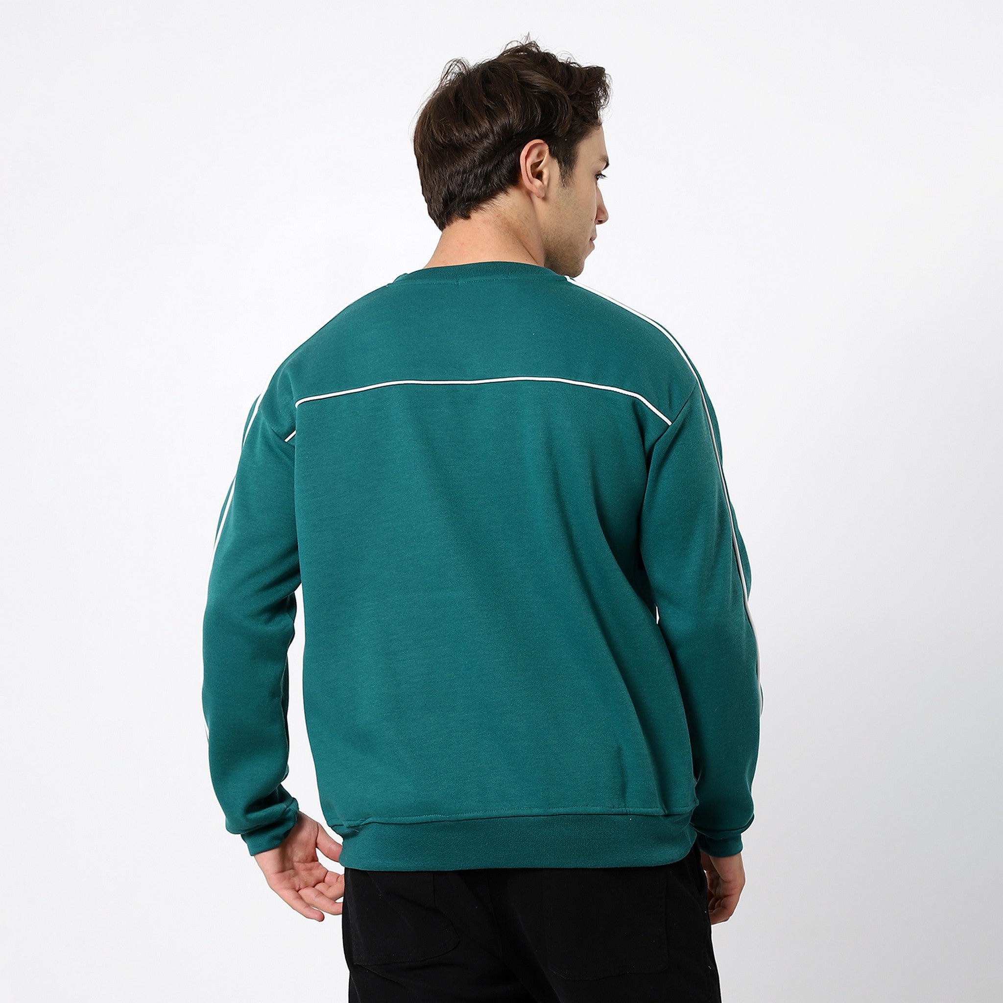 Teal Green With Touch Of White Sweatshirt