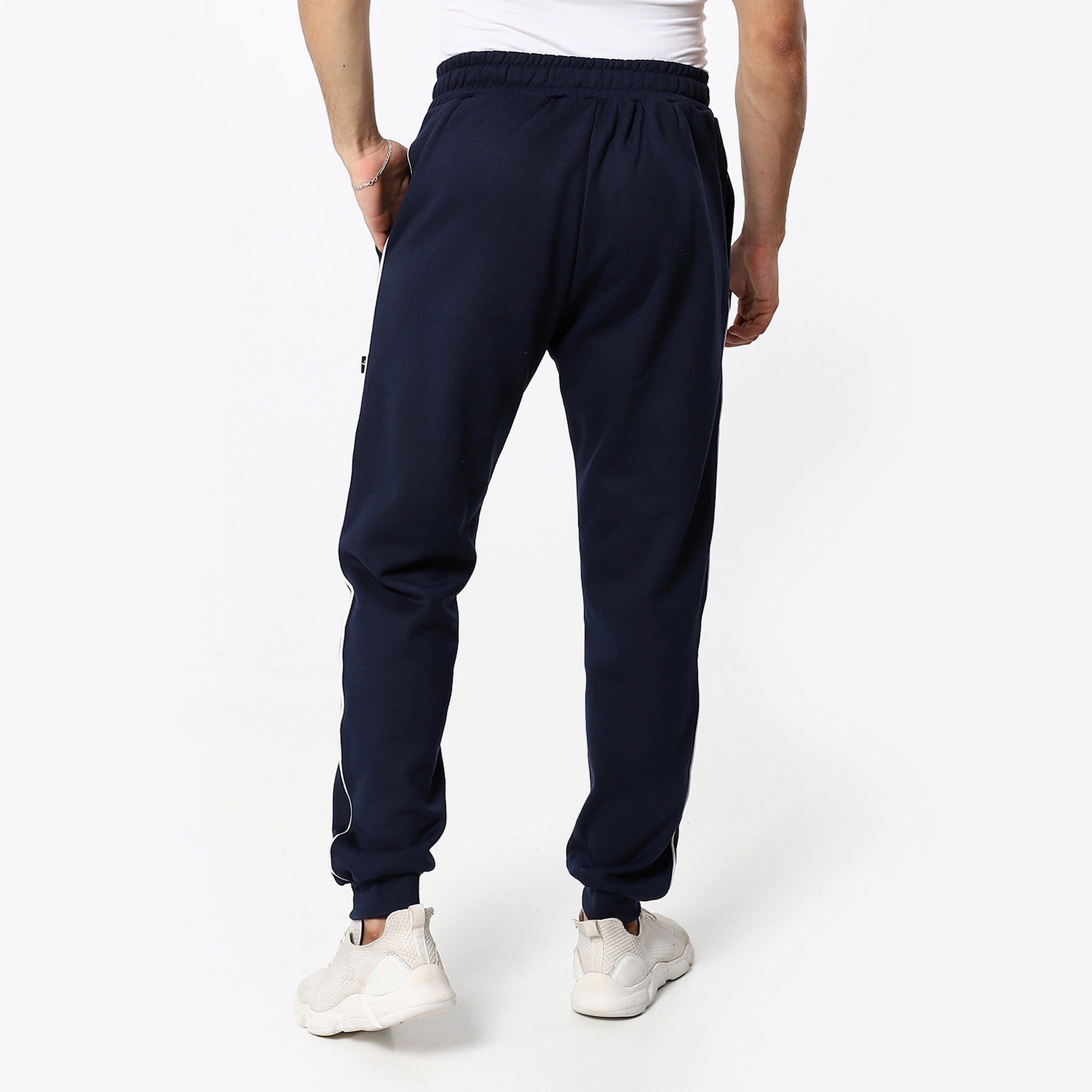 Navy Blue With Touch Of White Comfy Joggers