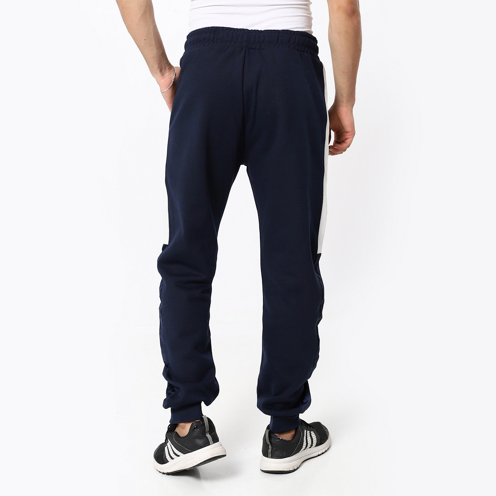 Active Navy Bkue Joggers With Touch Of White & Lime