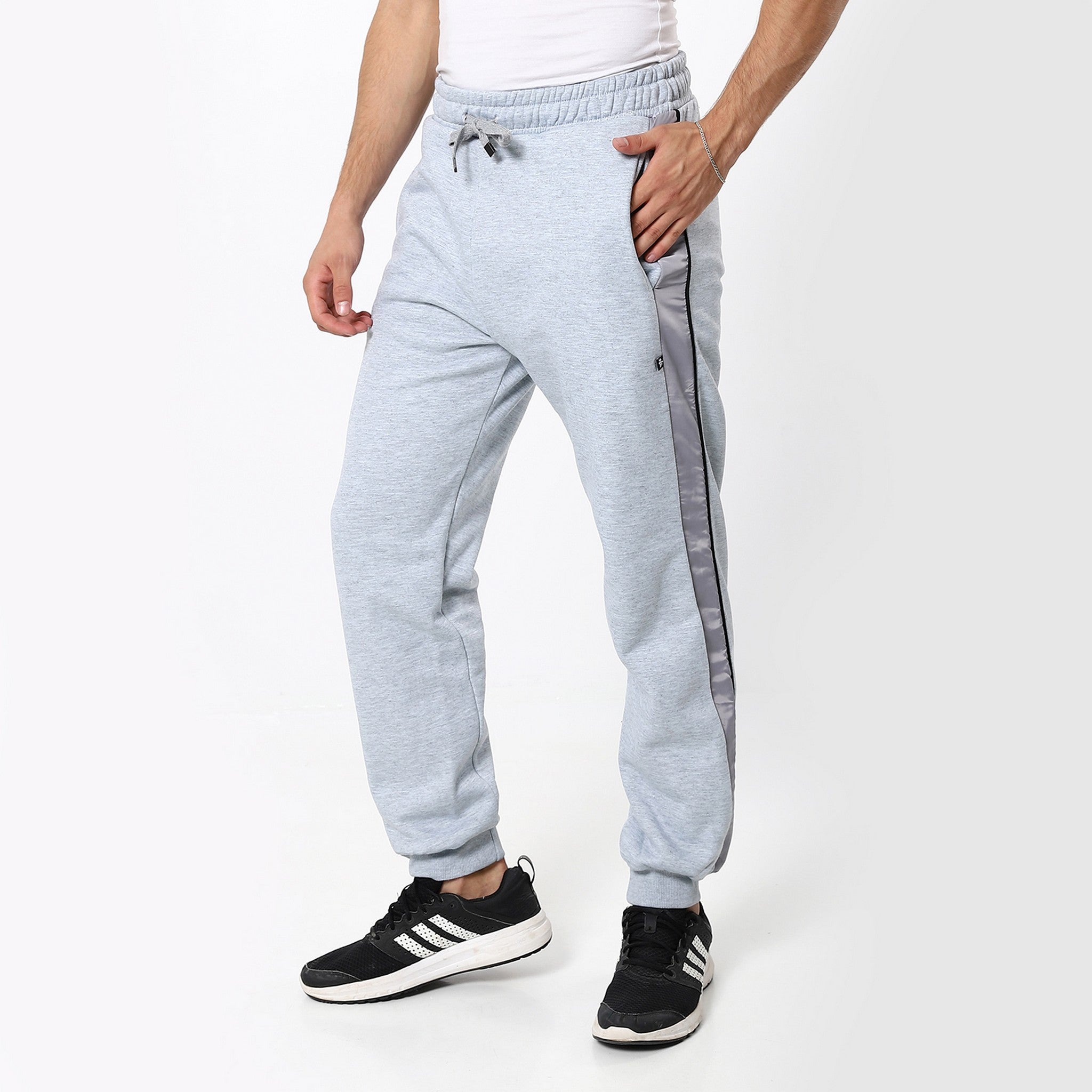 Coin Heather Grey Active Trackpants