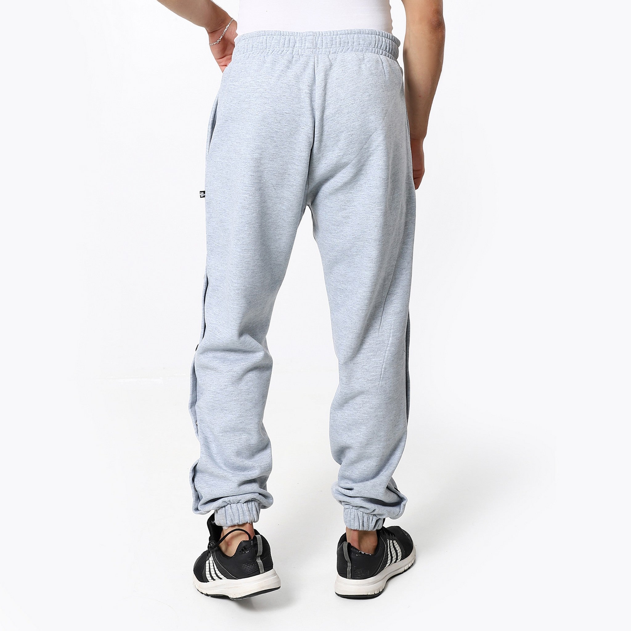 Coin Grey Trackpants With Sided Decorated Studs