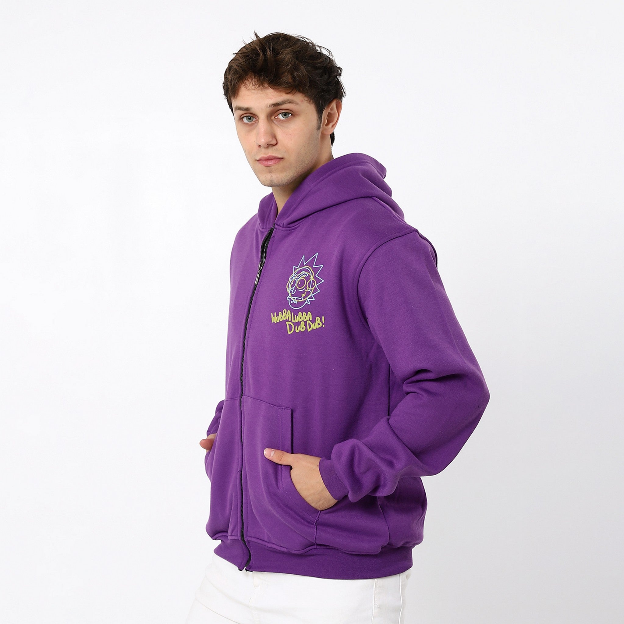 Rick Print Purple Sweatshirt