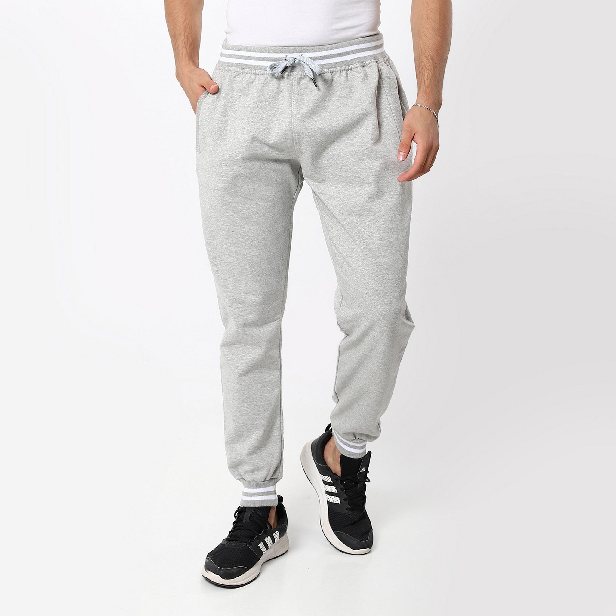 Elastic Cloud Grey Track Joggers