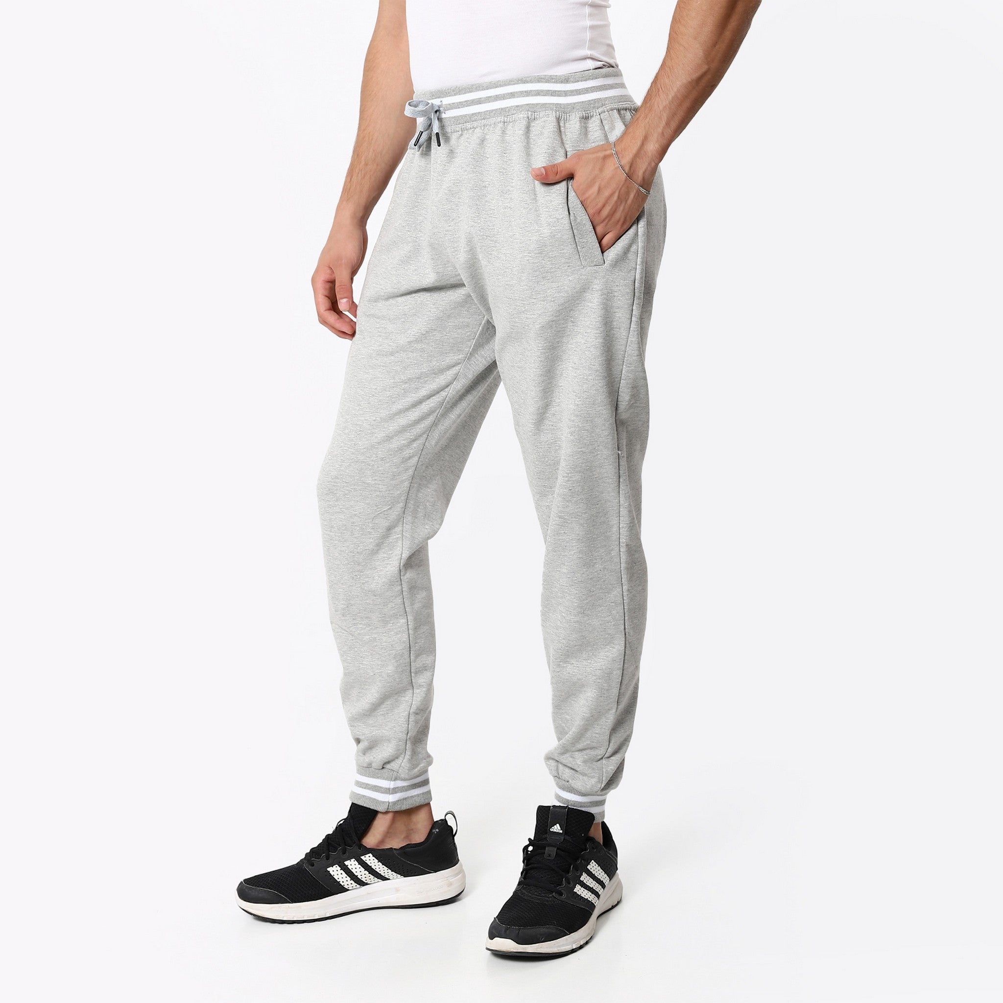 Elastic Cloud Grey Track Joggers