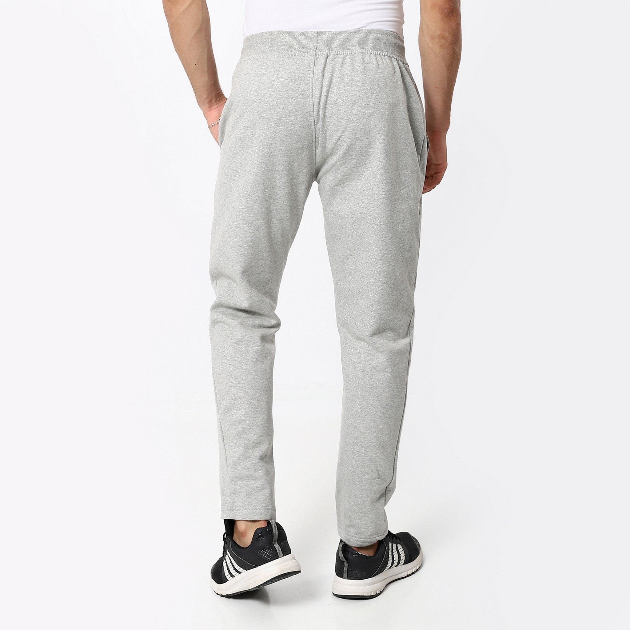 Cloud Grey Elastic Trendy Sweatpants