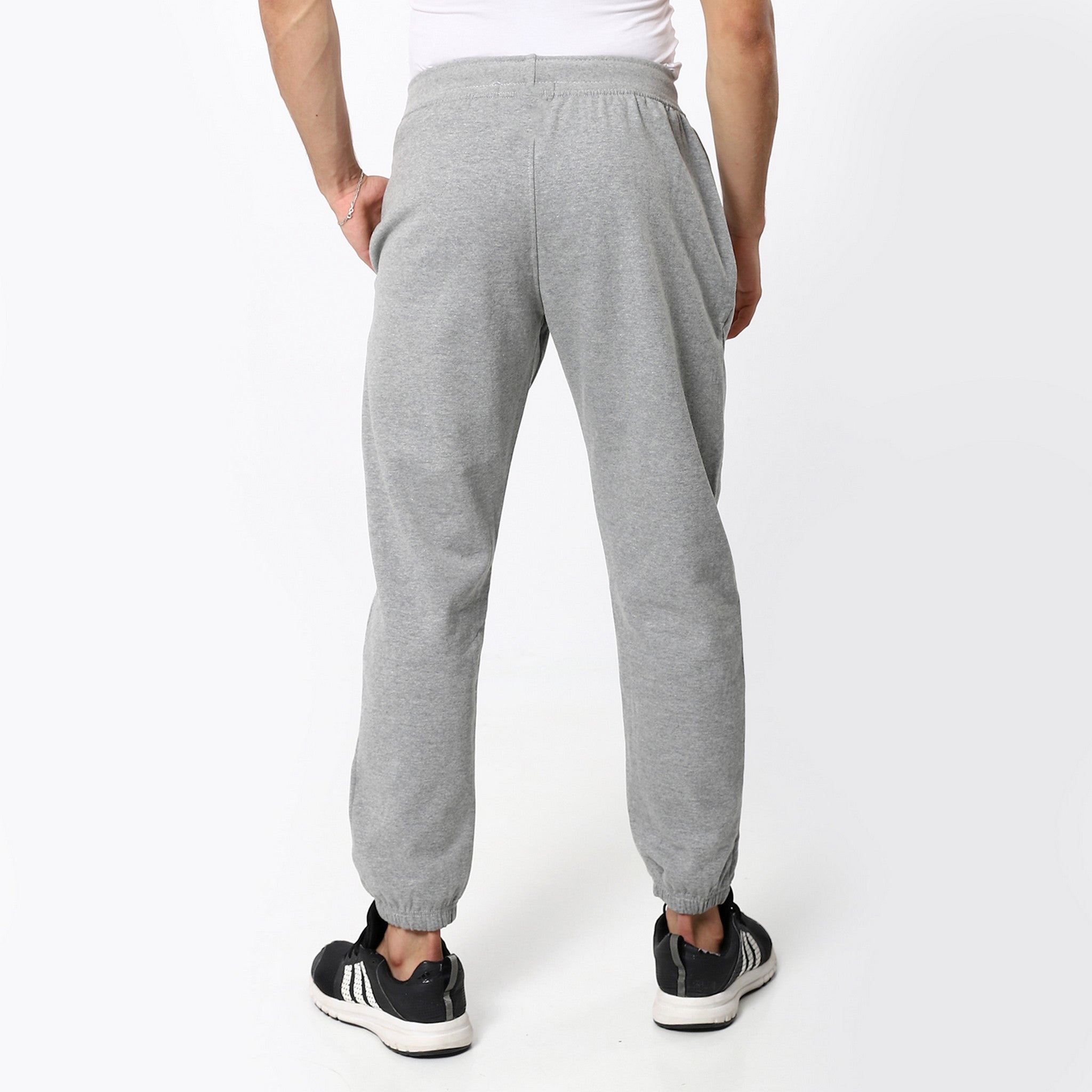 Heather Elastic Comfy Coin Grey Sweatpants