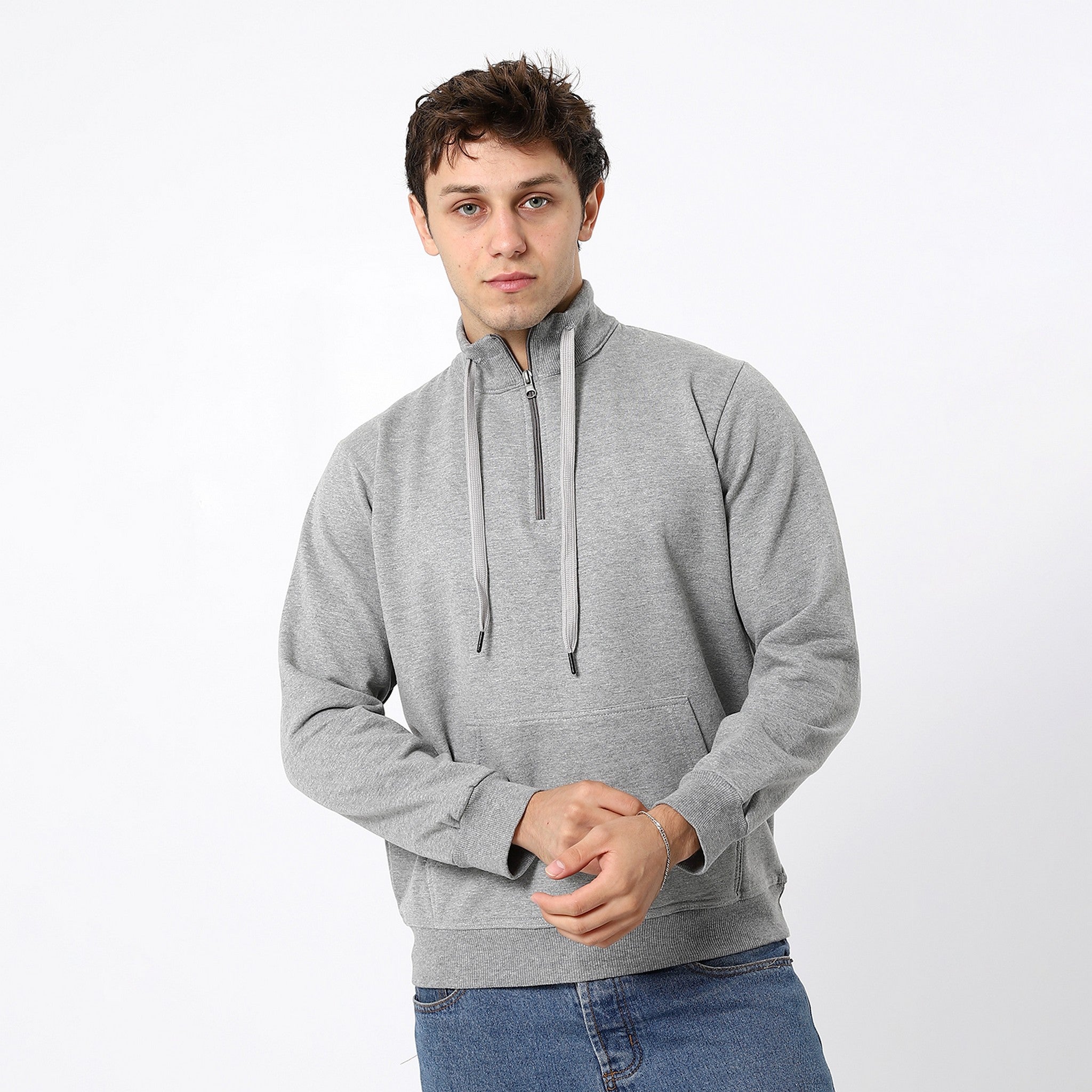 Coin Heather Grey Comfy Sweatshirt