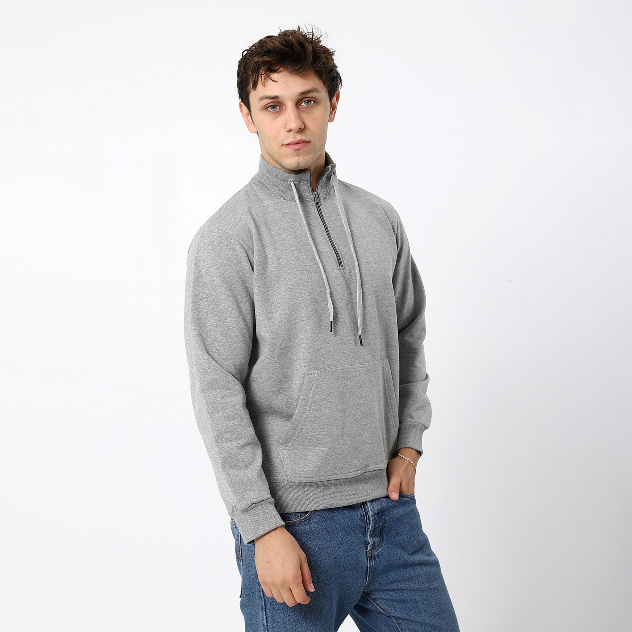 Coin Heather Grey Comfy Sweatshirt