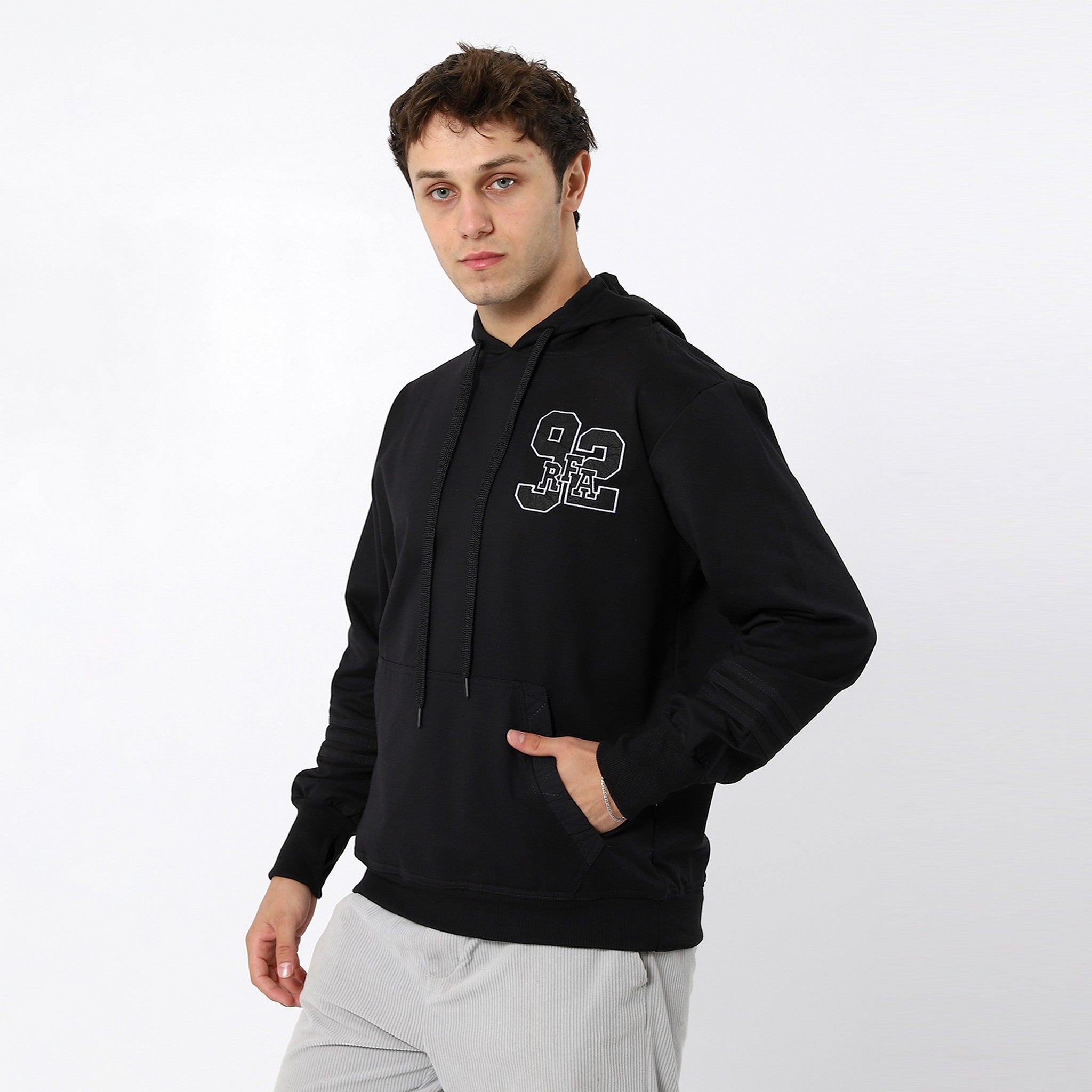 Comfy Black Trendy Hoodie