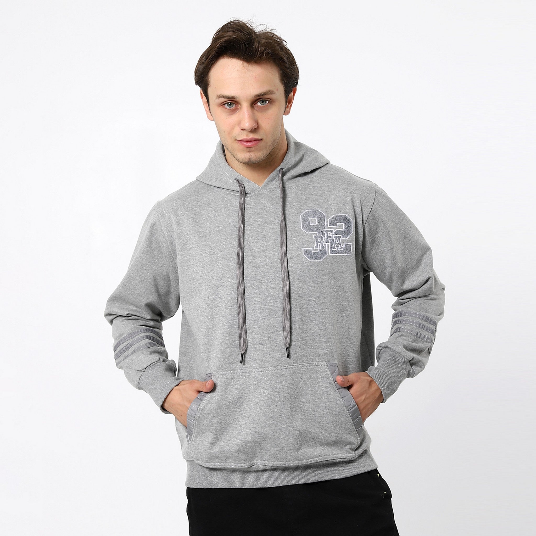 Comfy Heather Fossil Grey Trendy Hoodie