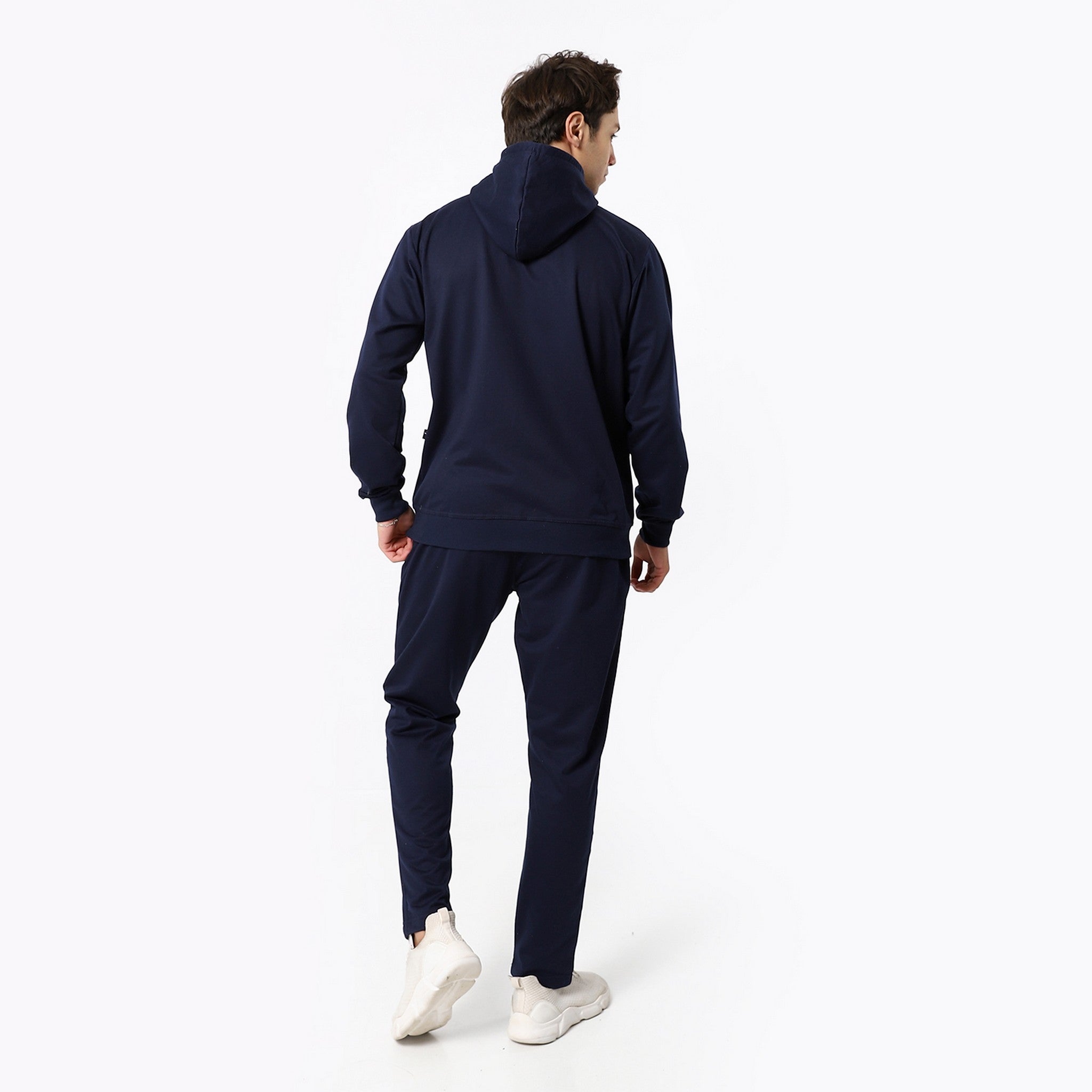 Stitched Navy Blue Comfy Tracksuit Set