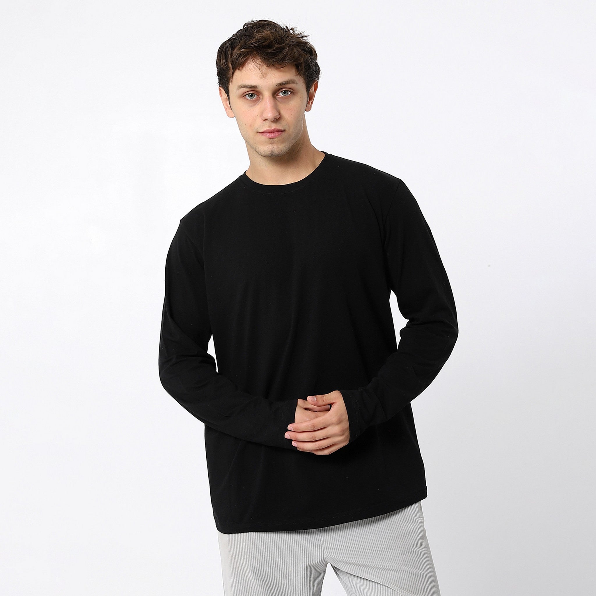 Basic Plain Black Tees