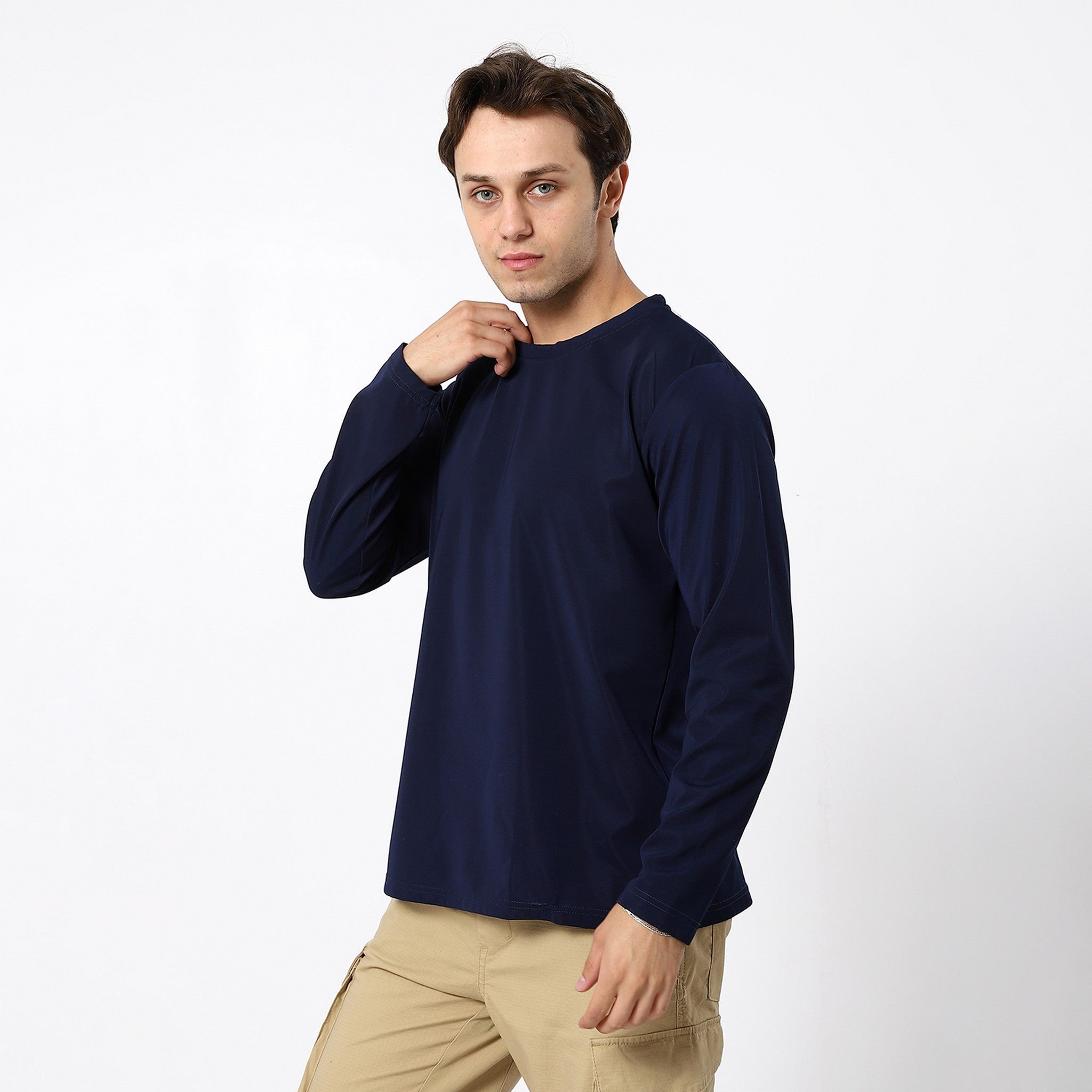 Basic Plain Navy Blue Tees