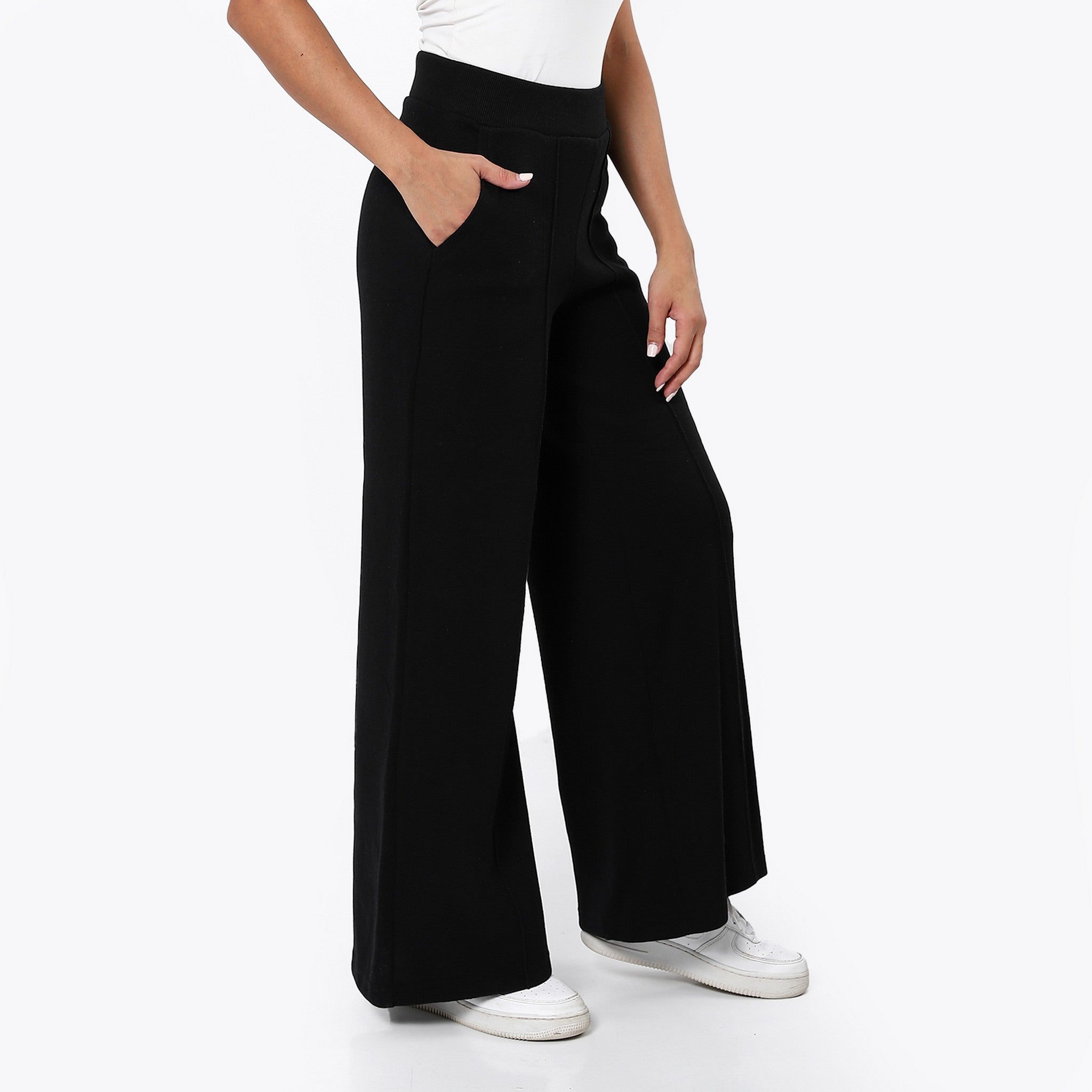 Palin Wide Leg Black Pants