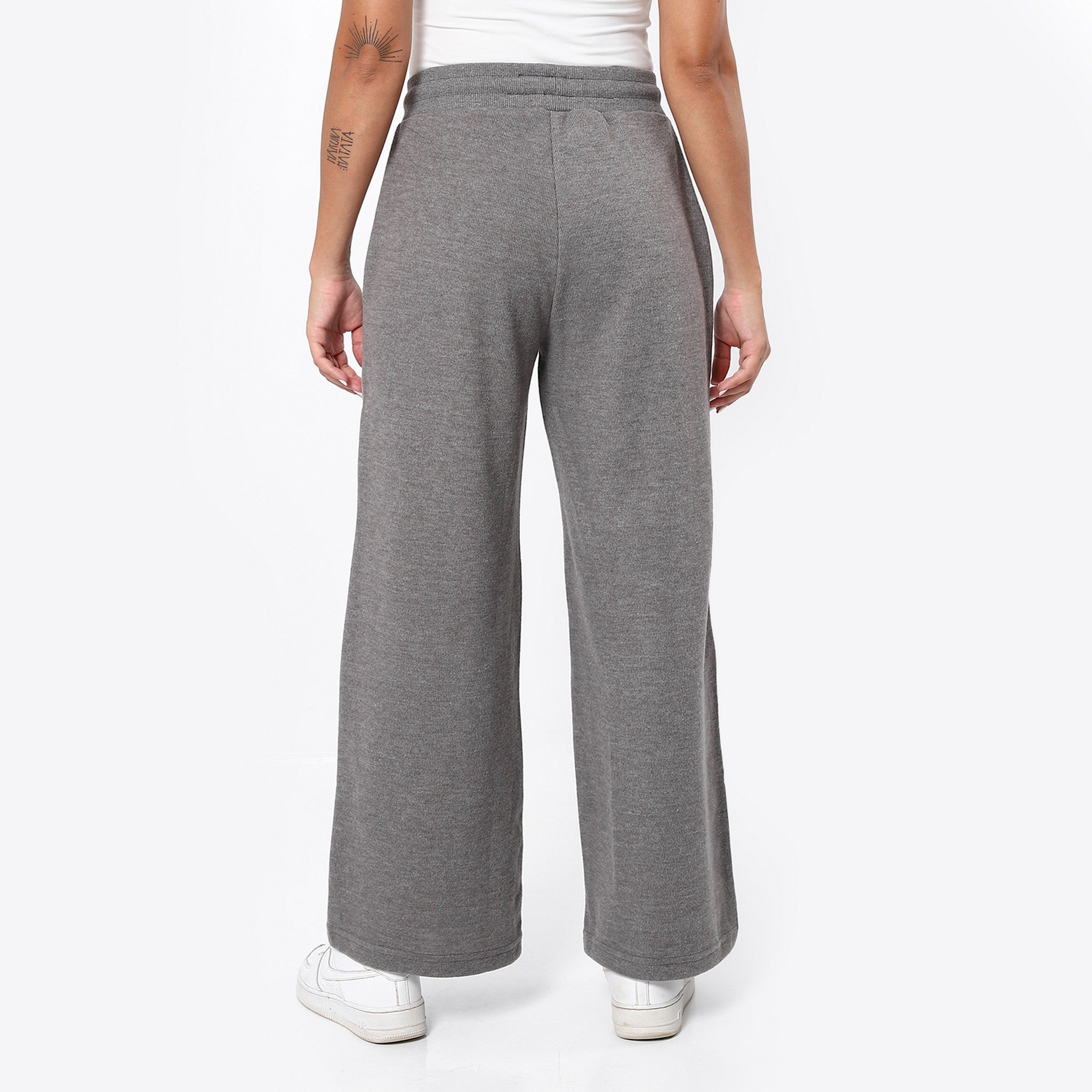 Heather Iron Grey Wide Leg Pants