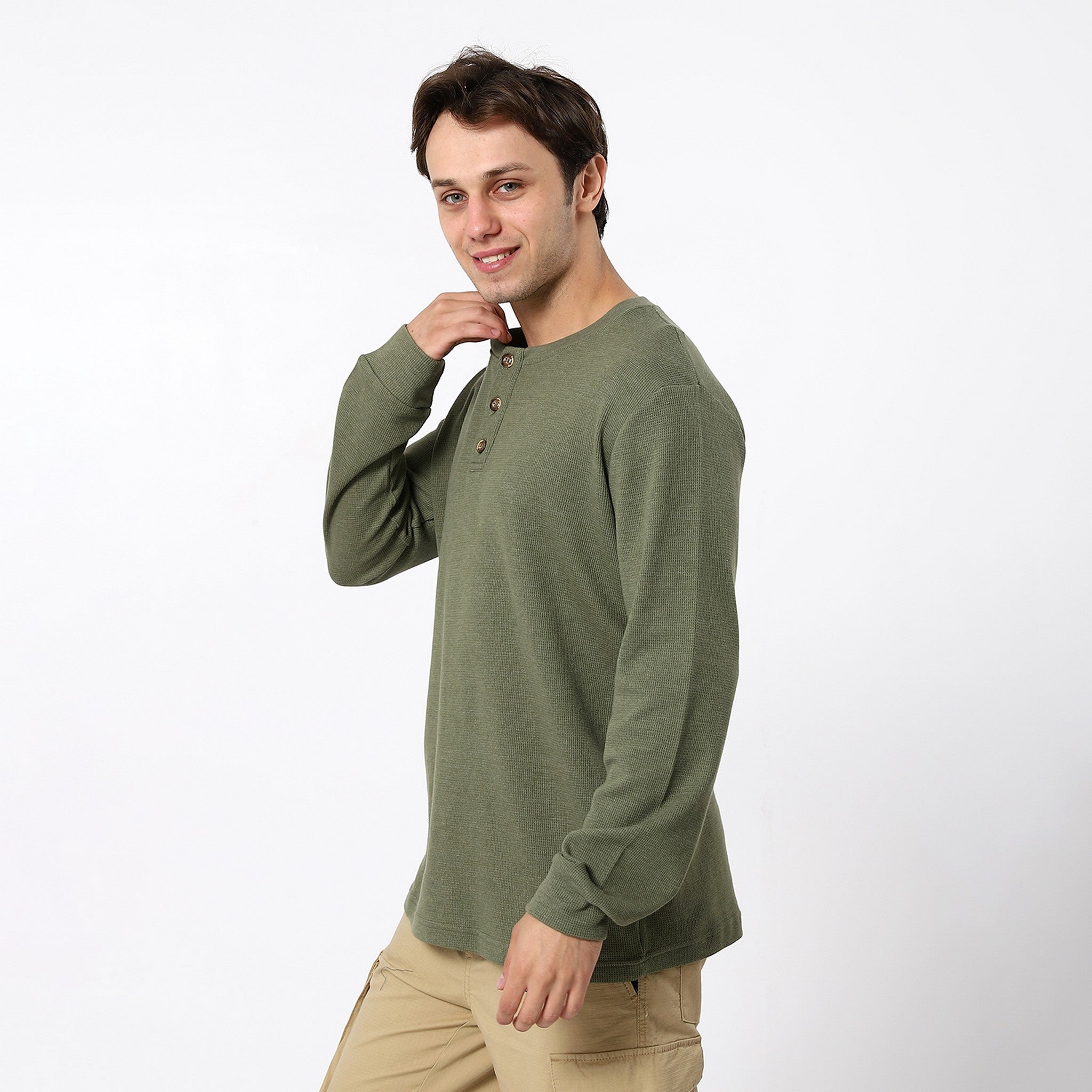 Olive Solid Basic Tees